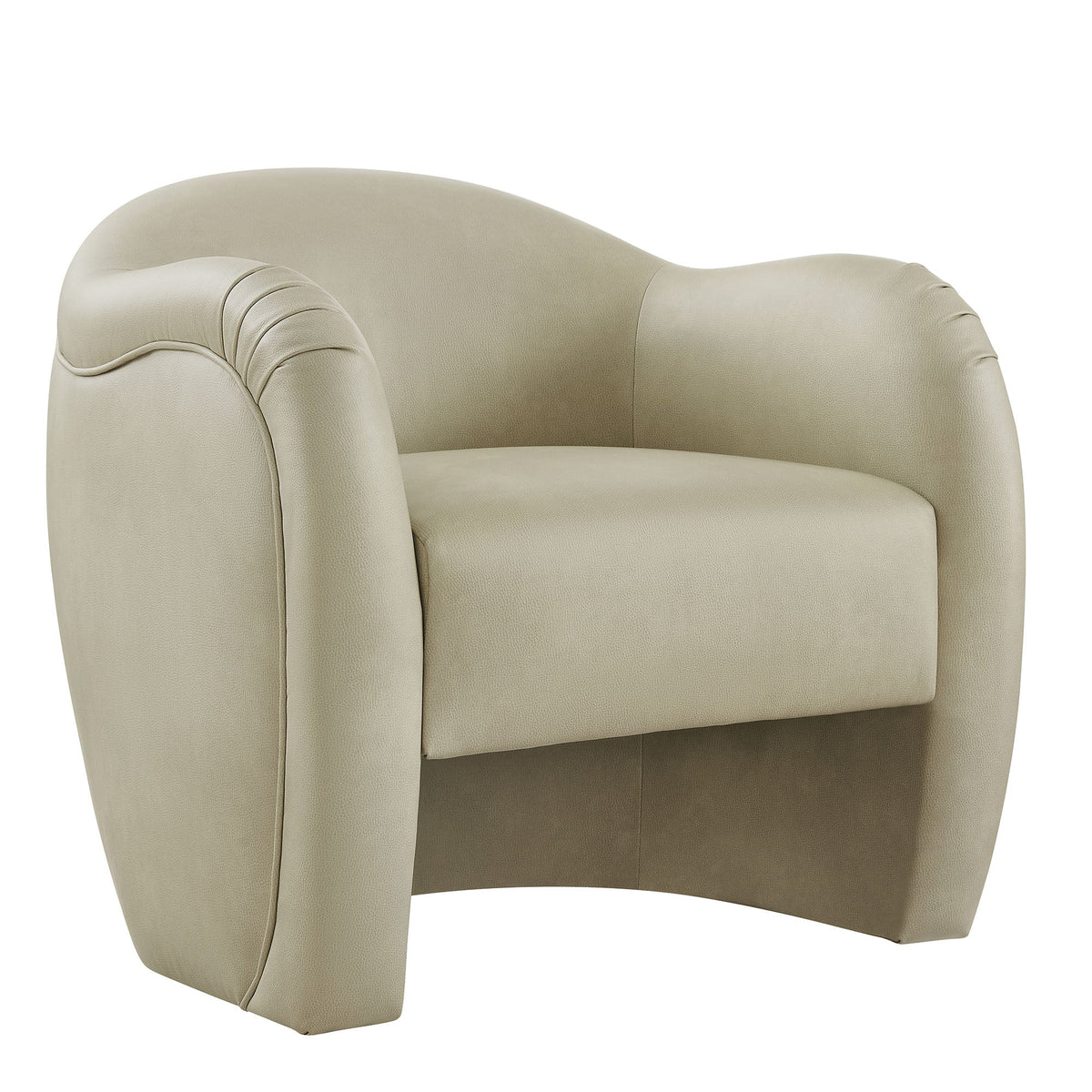 Compose Barrel Vegan Leather Accent Chair