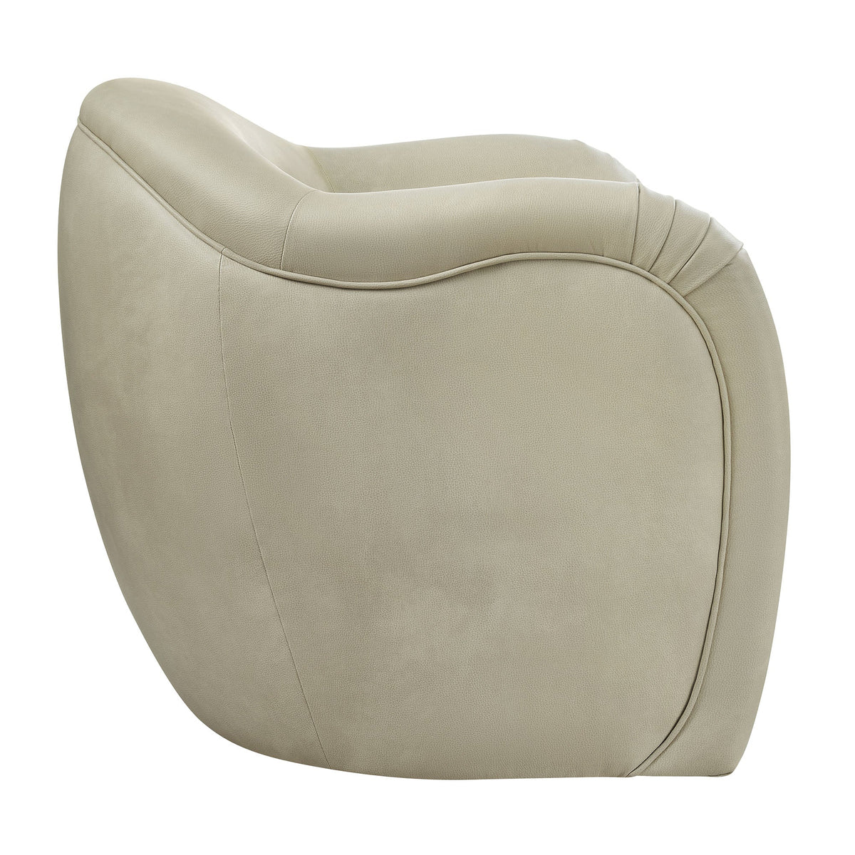 Compose Barrel Vegan Leather Accent Chair