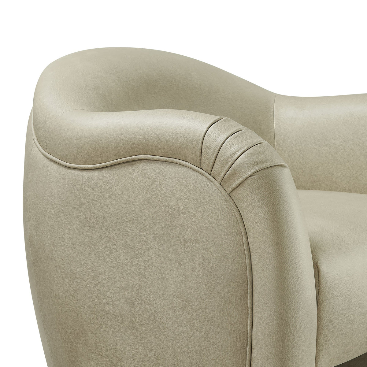 Compose Barrel Vegan Leather Accent Chair
