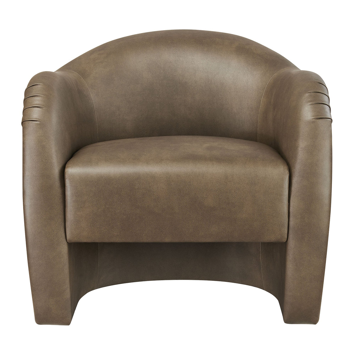 Compose Barrel Vegan Leather Accent Chair
