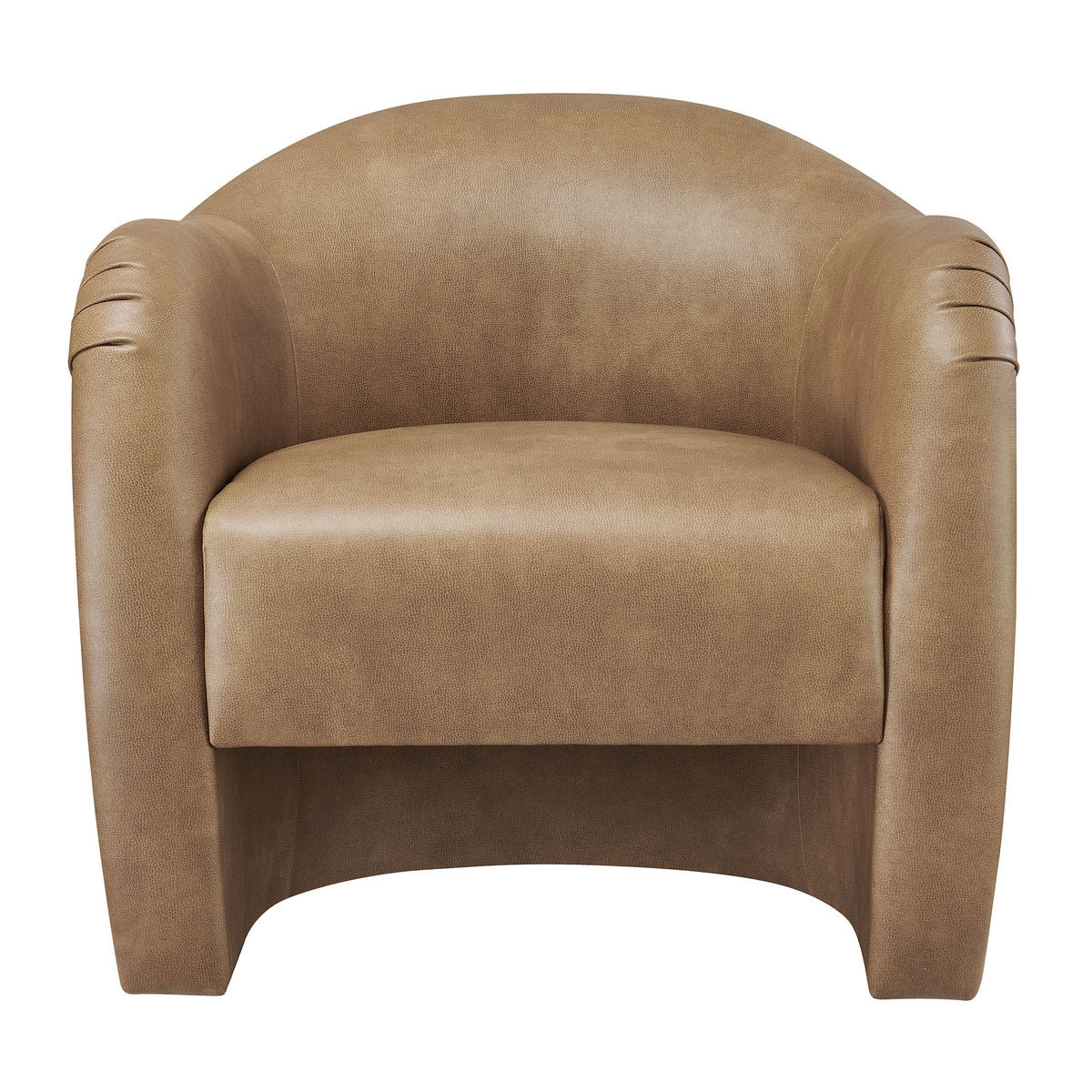 Compose Barrel Vegan Leather Accent Chair