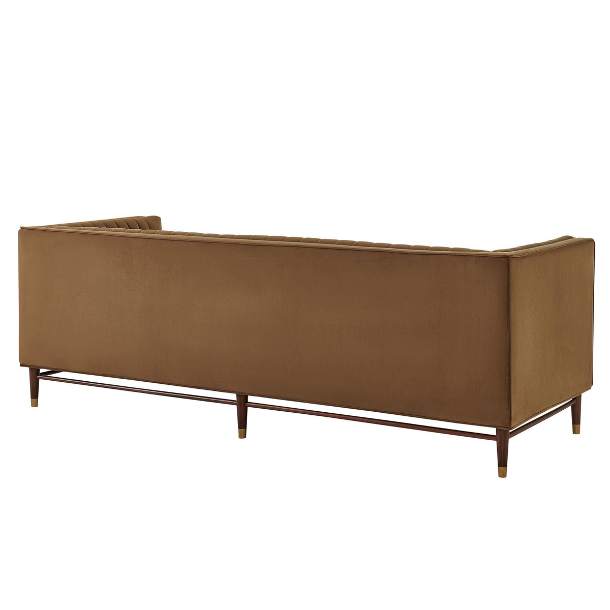 Devote 93 Inch Performance Velvet Channel Tufted Sofa