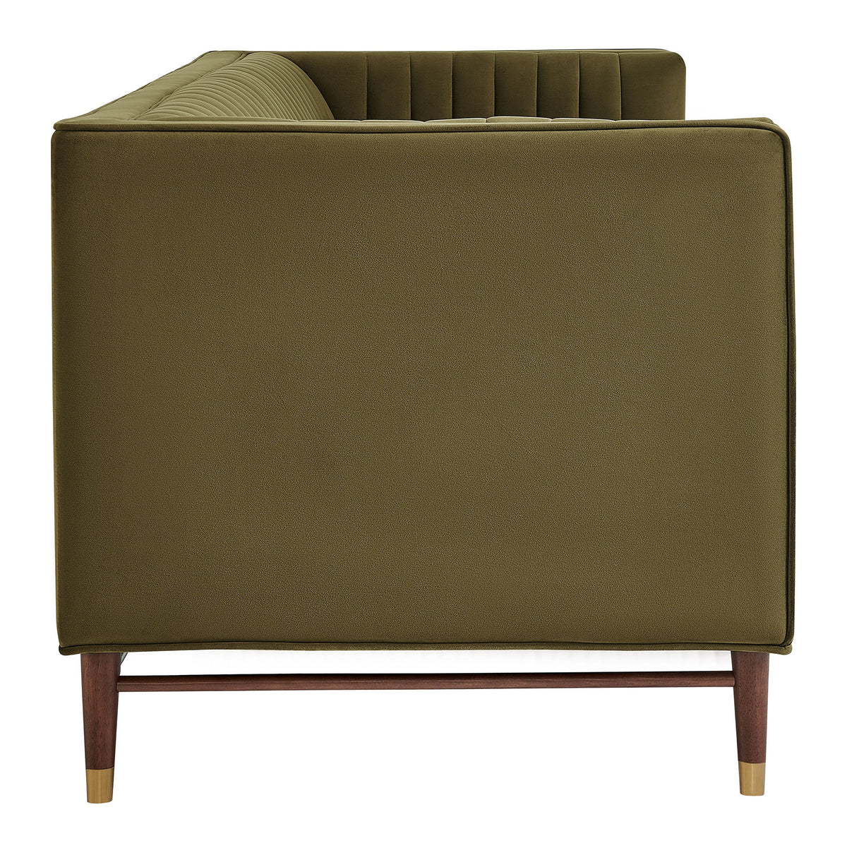 Devote 93 Inch Performance Velvet Channel Tufted Sofa