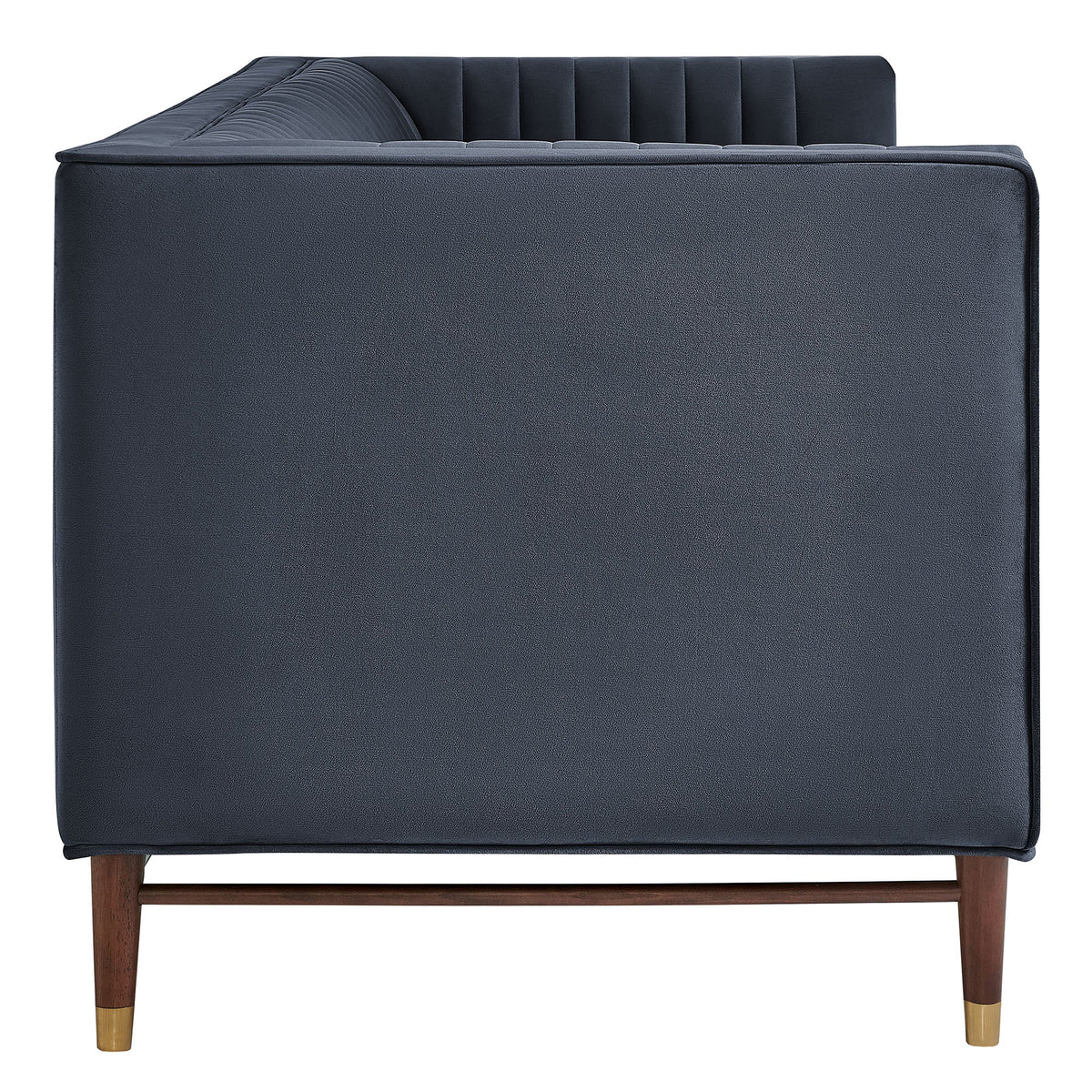 Devote 93 Inch Performance Velvet Channel Tufted Sofa