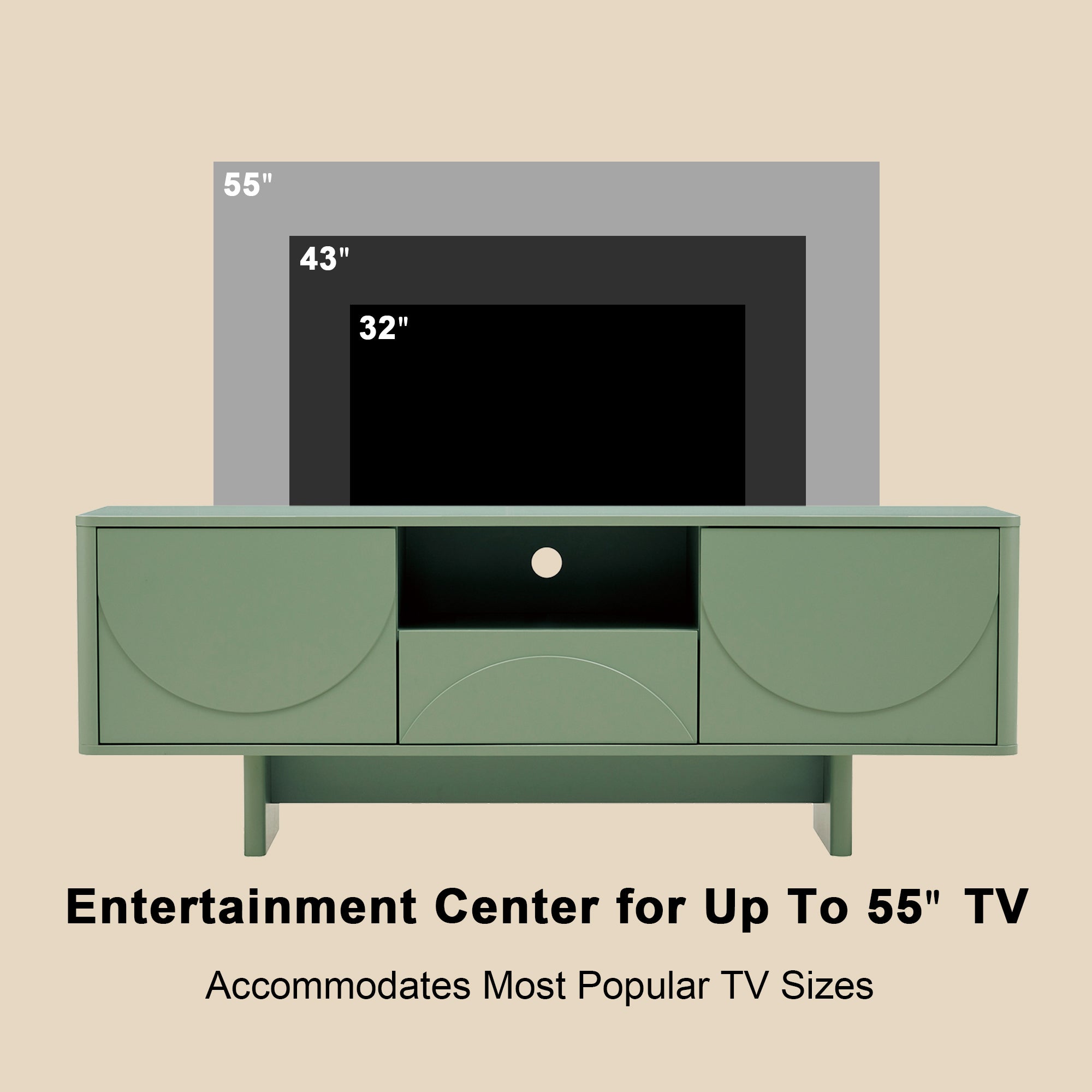 Ella Sage Green 59" TV Stand