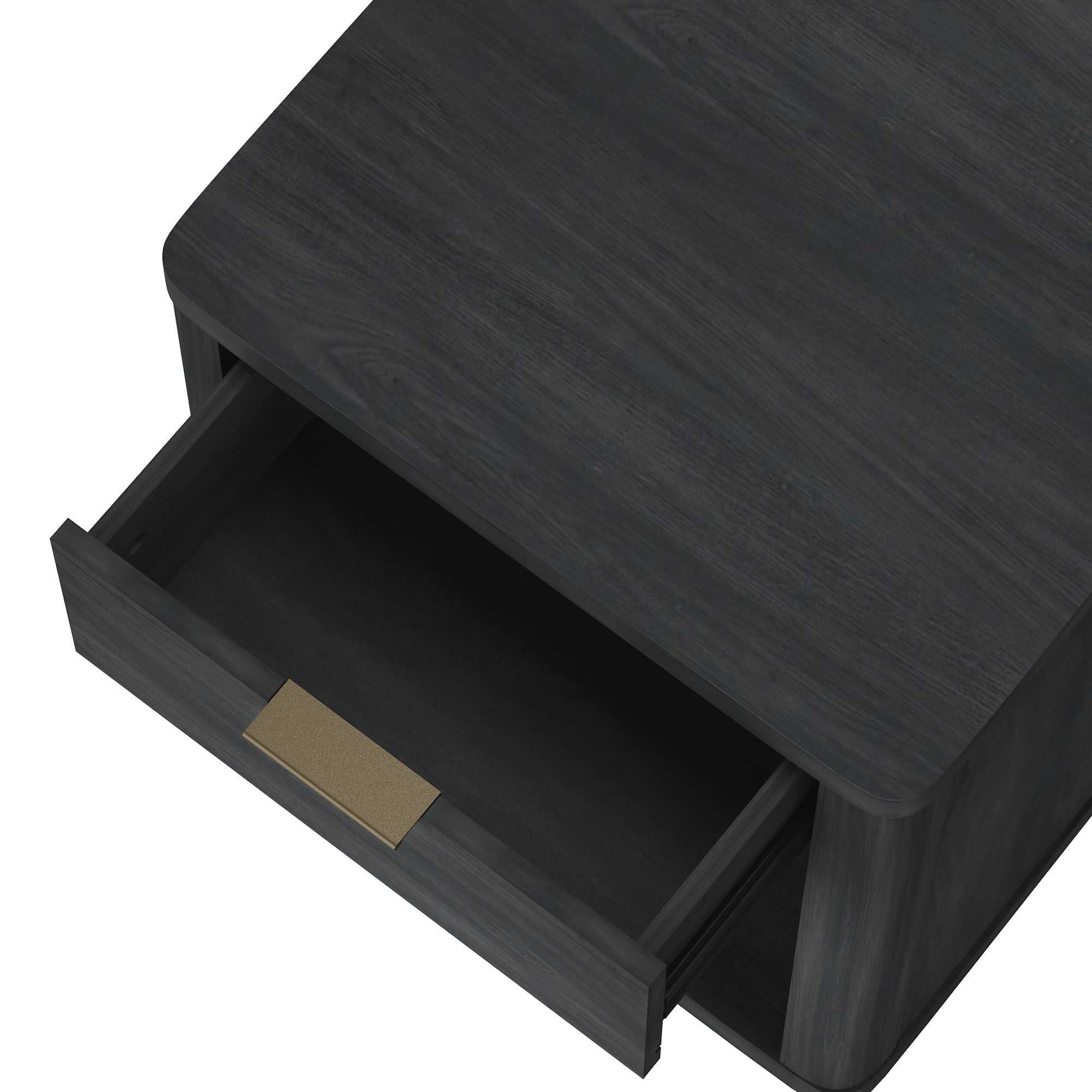 Evelyn Nightstand in Charcoal Grey