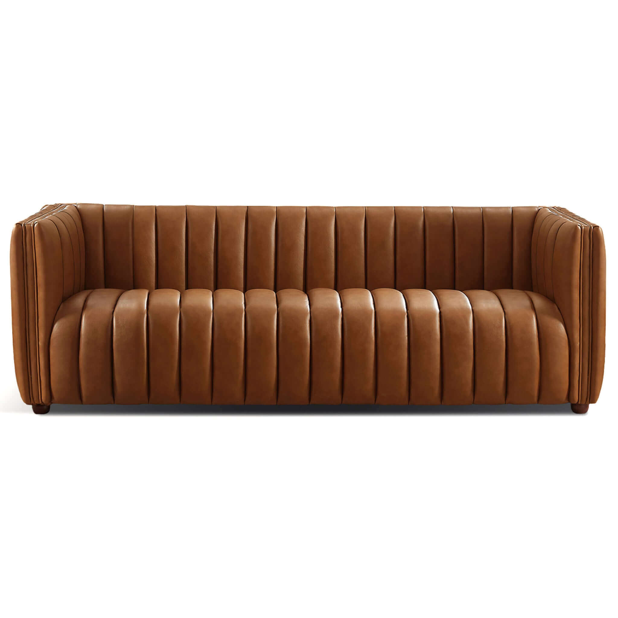 Fiske Leather Sofa