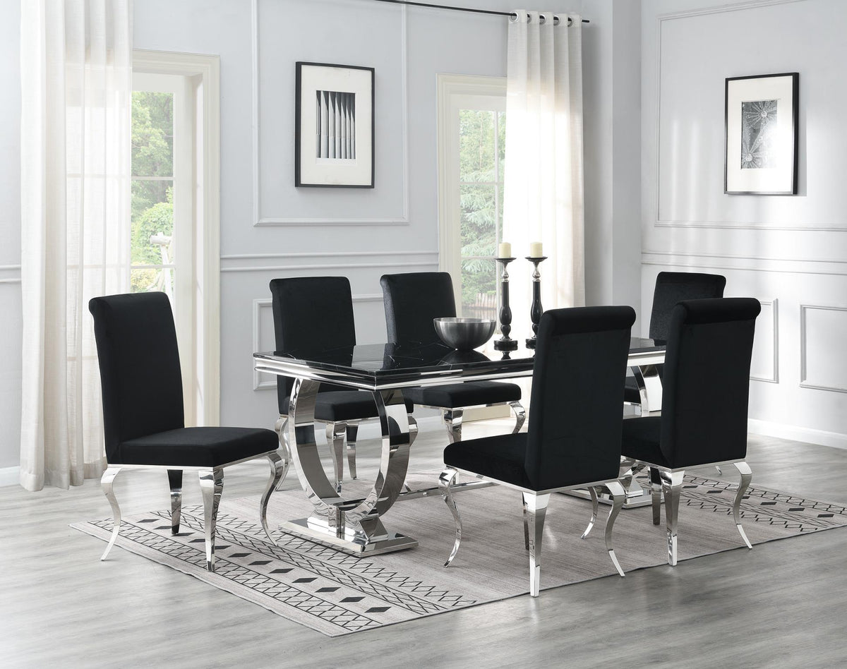 Black Marble Dining Table & Chair Options