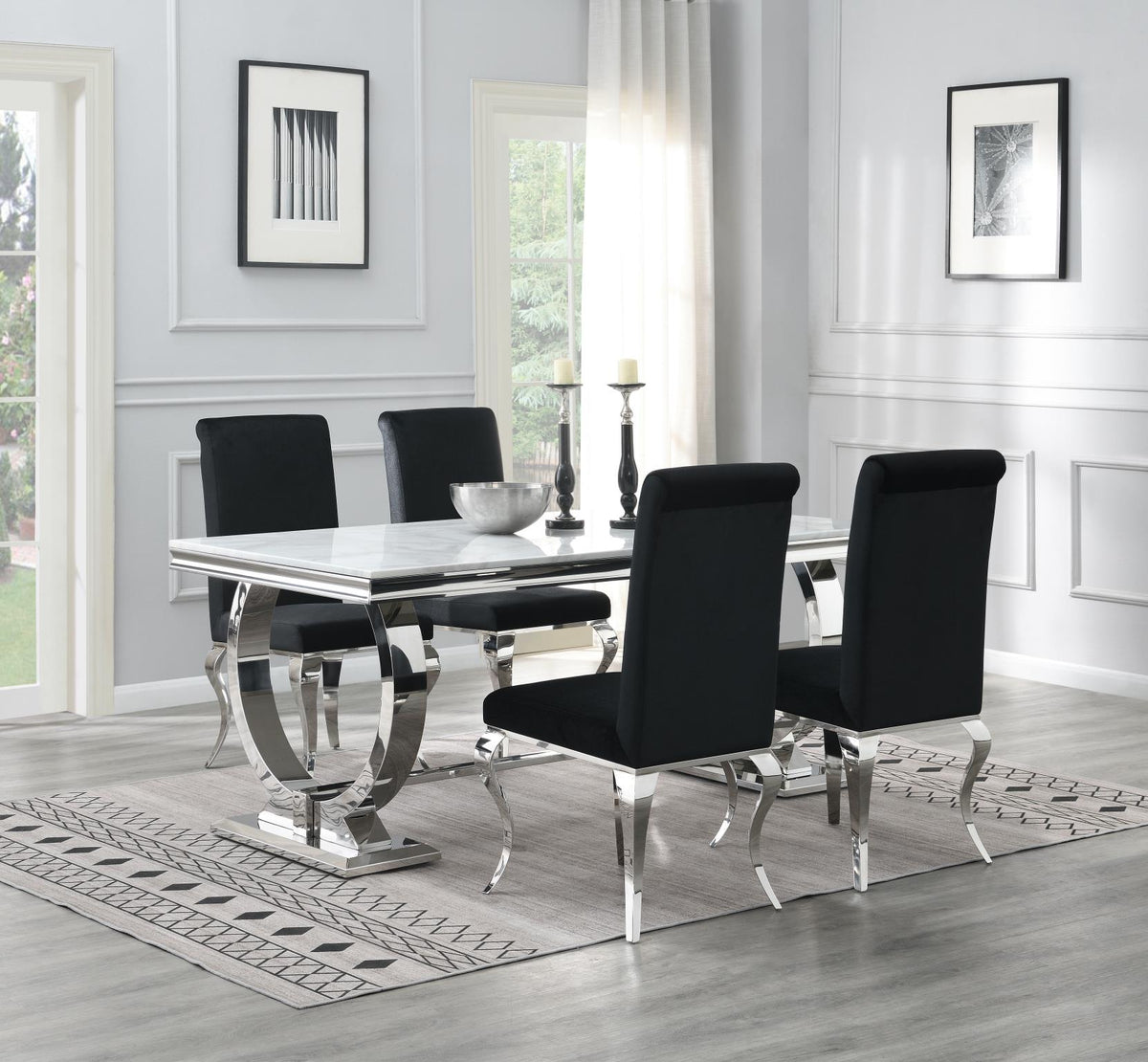 White Marble Dining Table & Chair Options