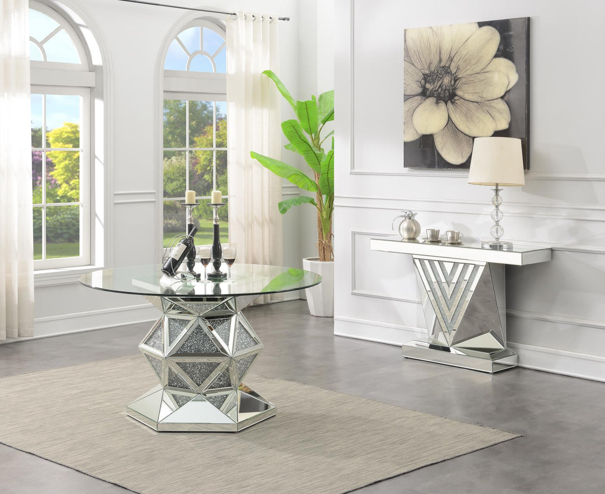 Glamour Dining Table & Four Chairs