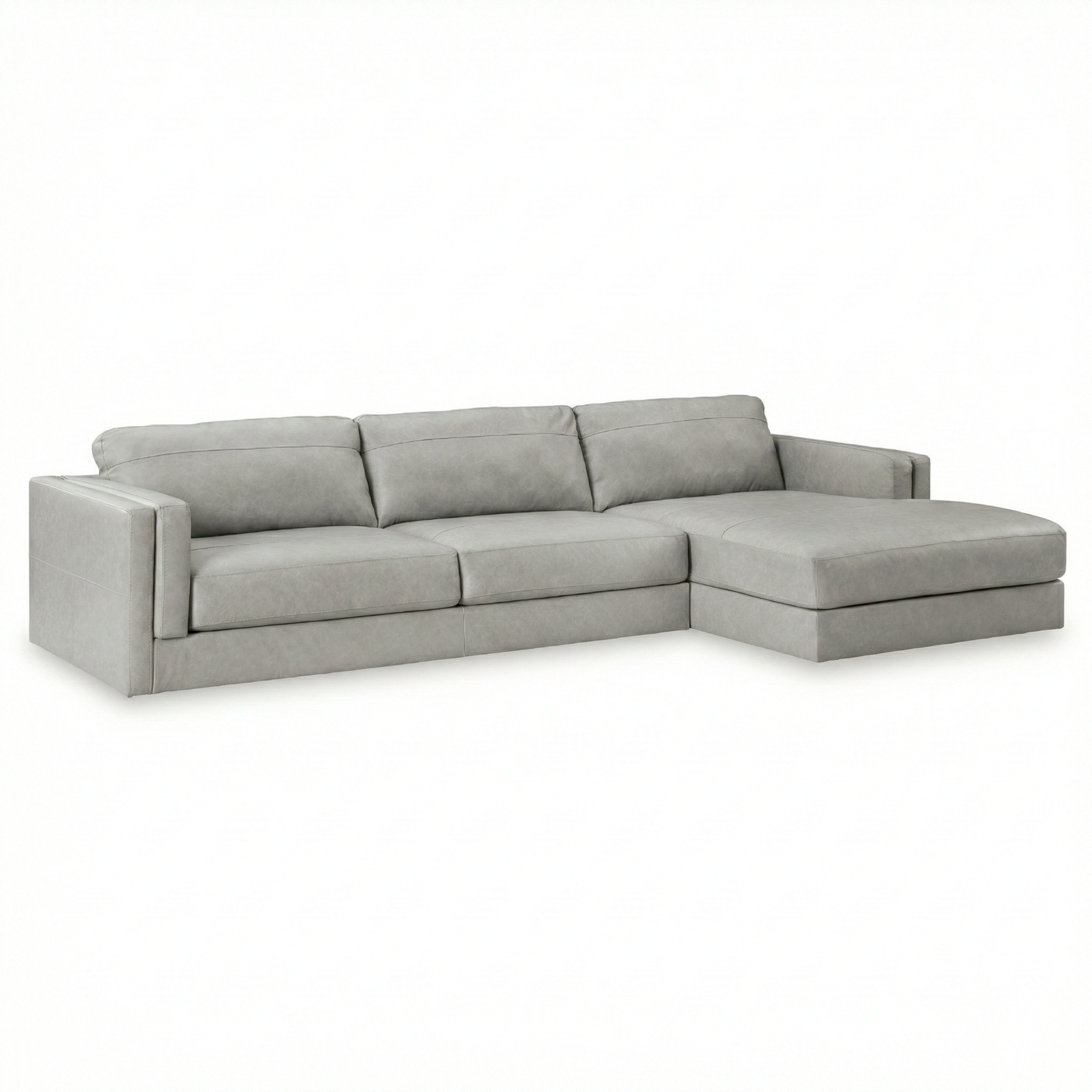 Amiata 2-Piece Sectional with Right Chaise - Grey