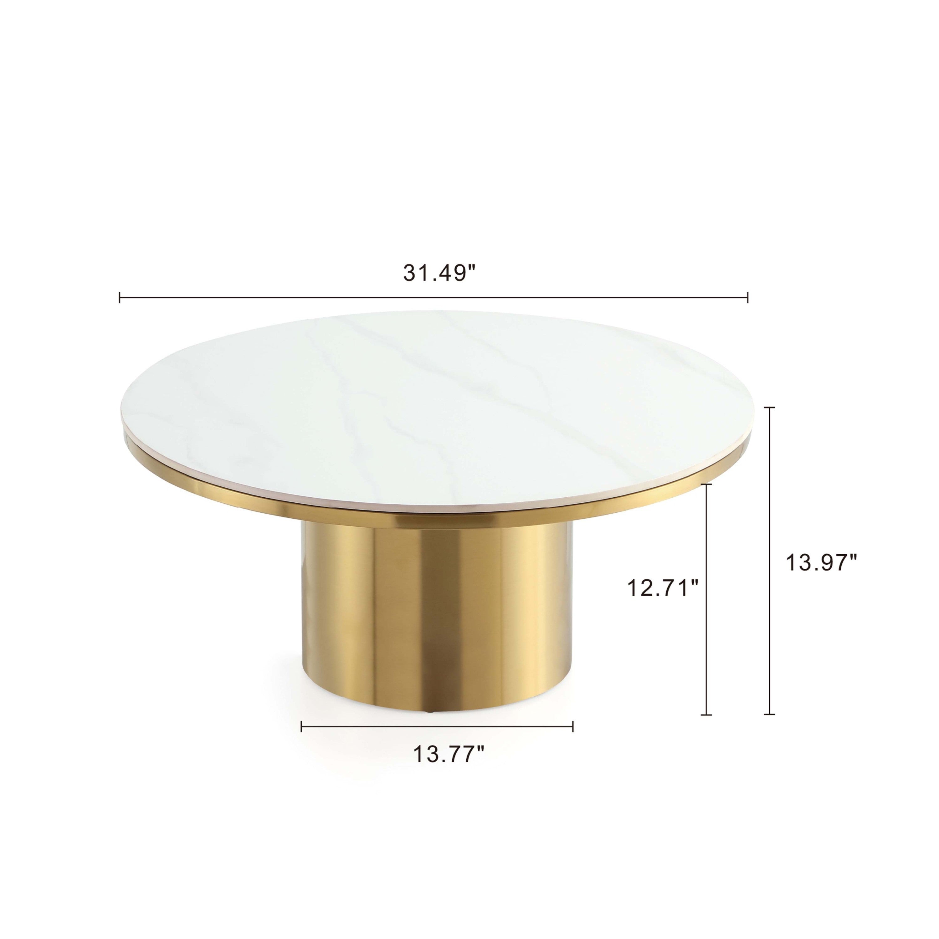 Glenn Gold Coffe Table