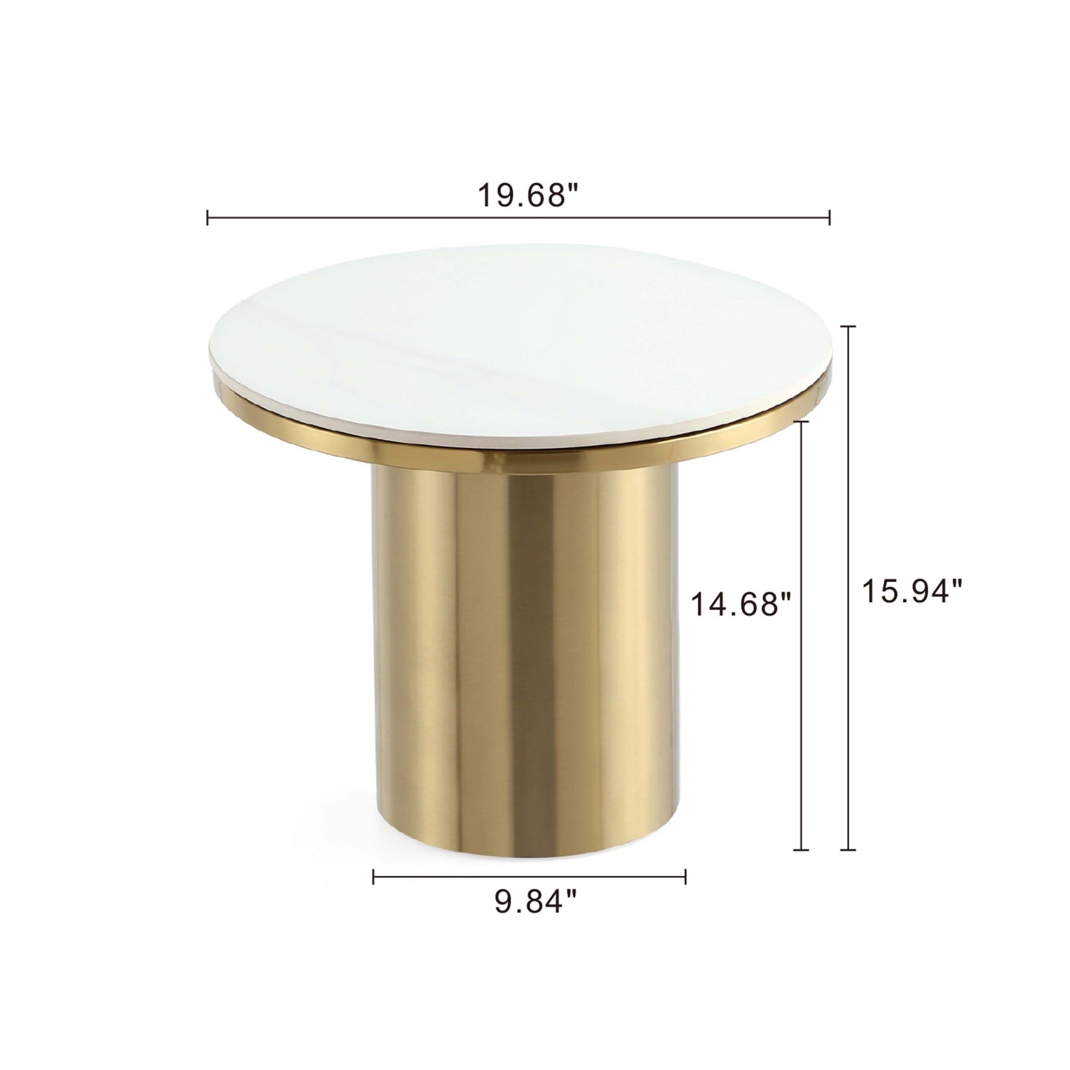 Glenn Gold End Table
