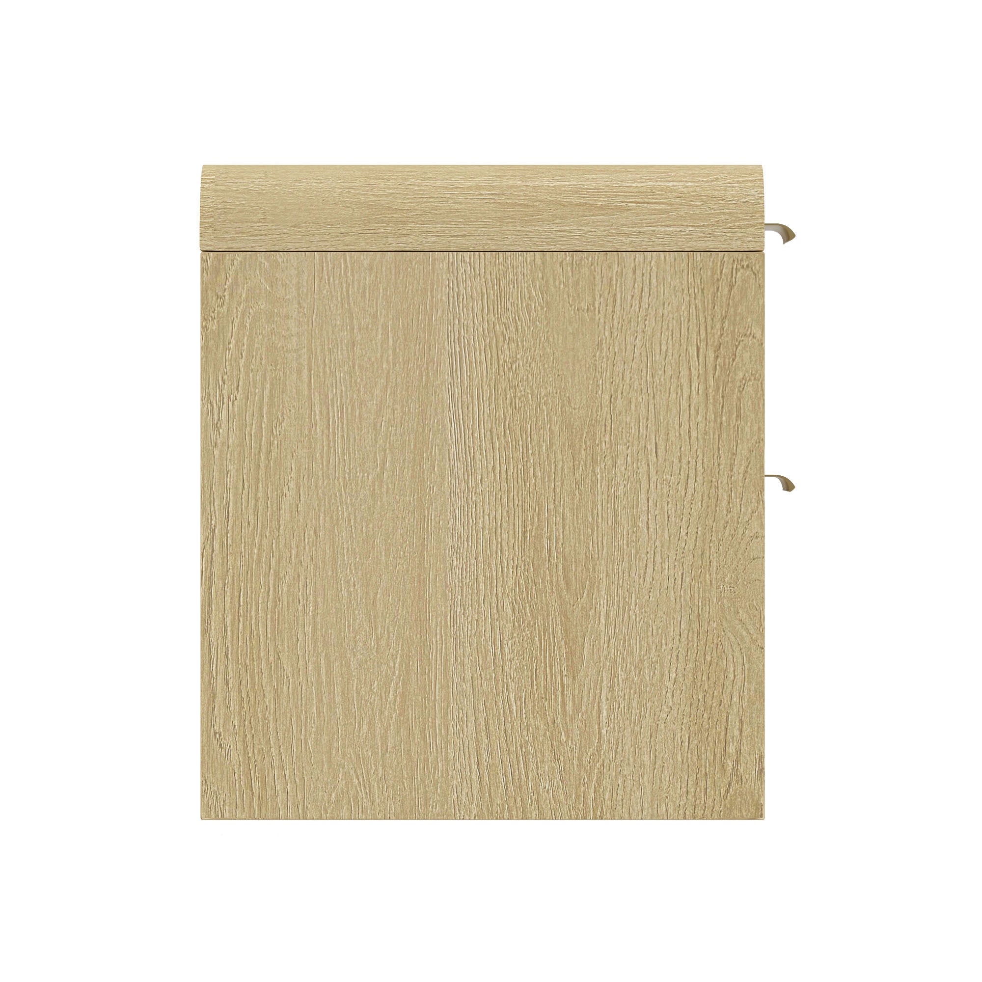 Grace Nightstand in Natural Oak and Gold