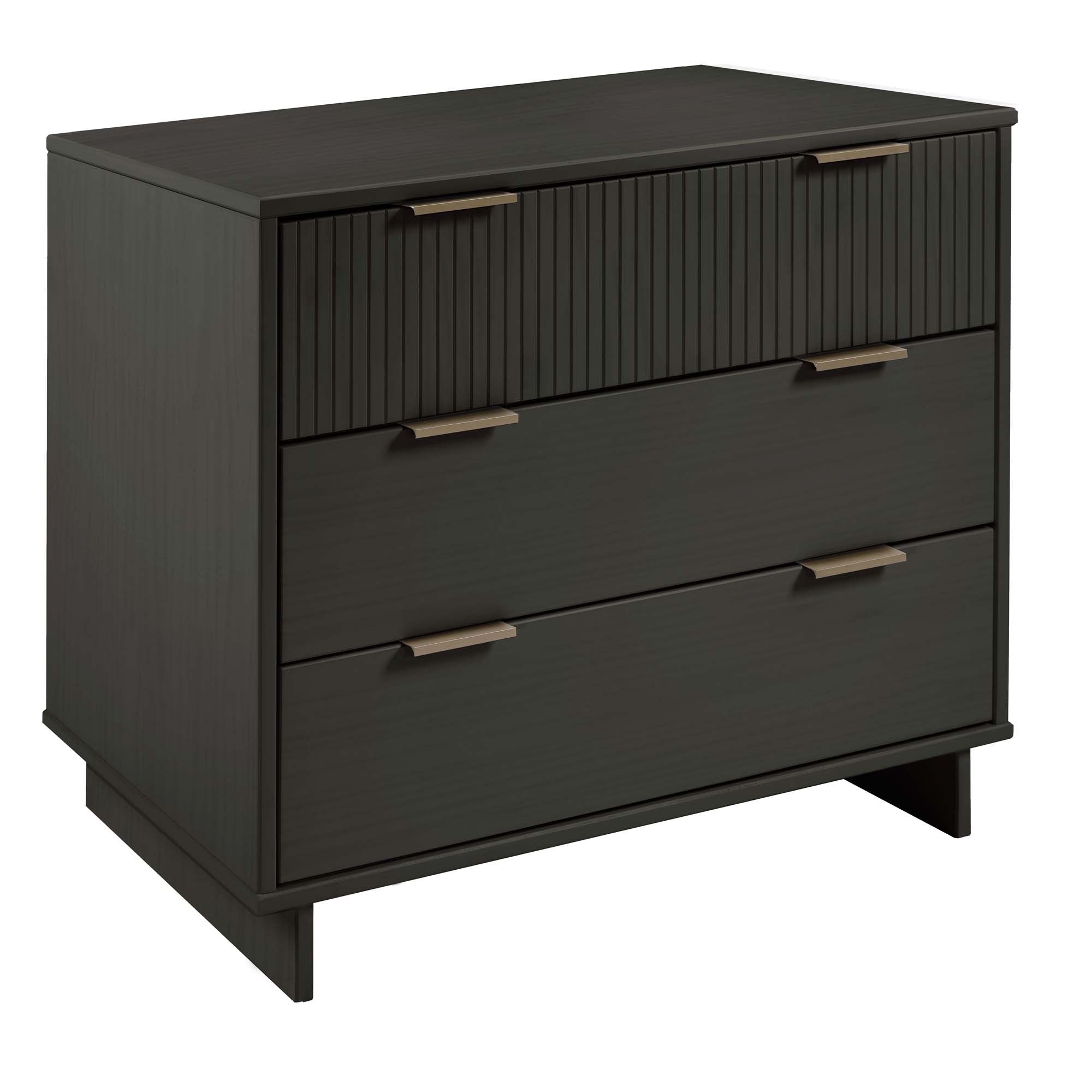 Granville 37.8-Inch Dresser | Charcoal Gray Solid Wood
