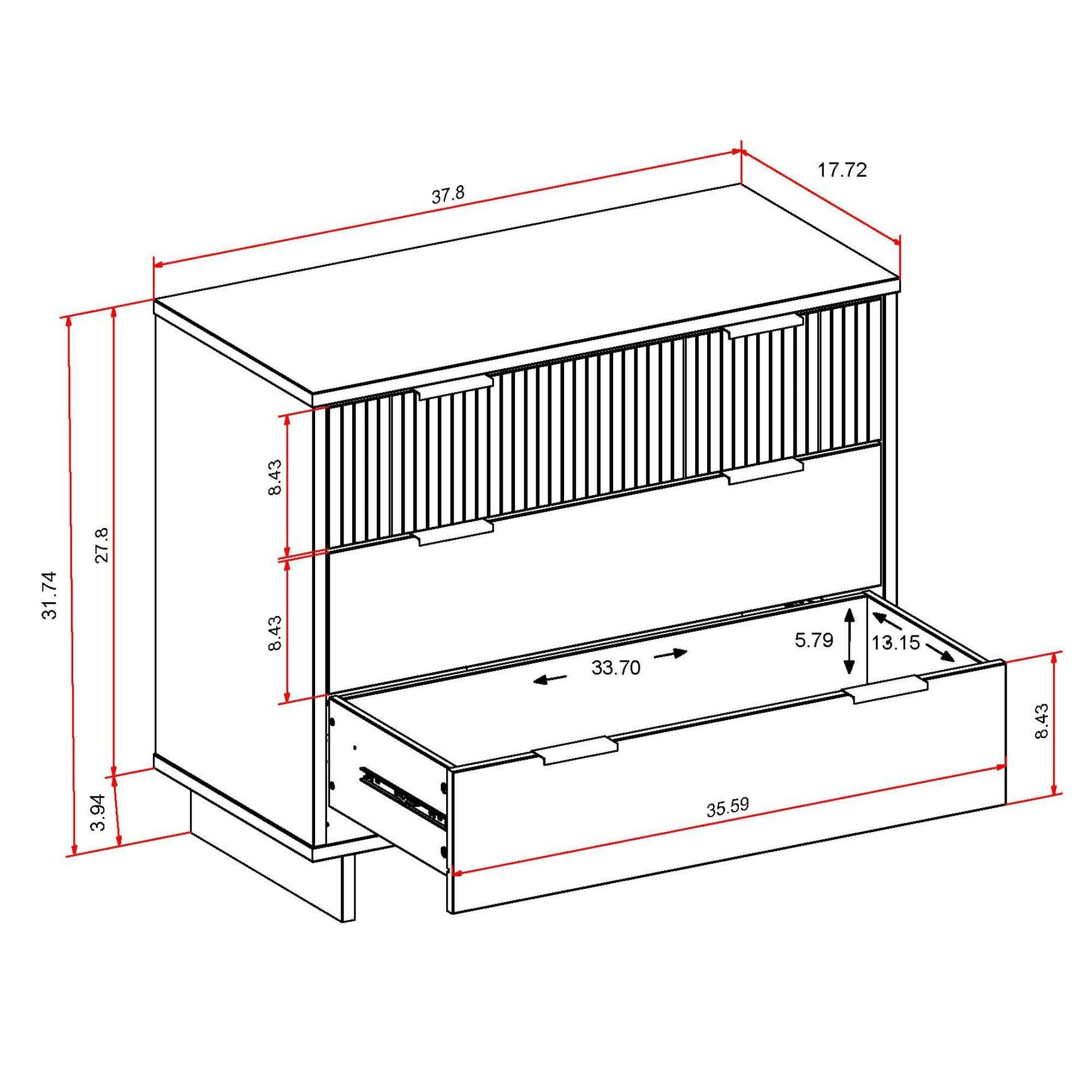 Granville 38" Standard Dresser in Sage Green