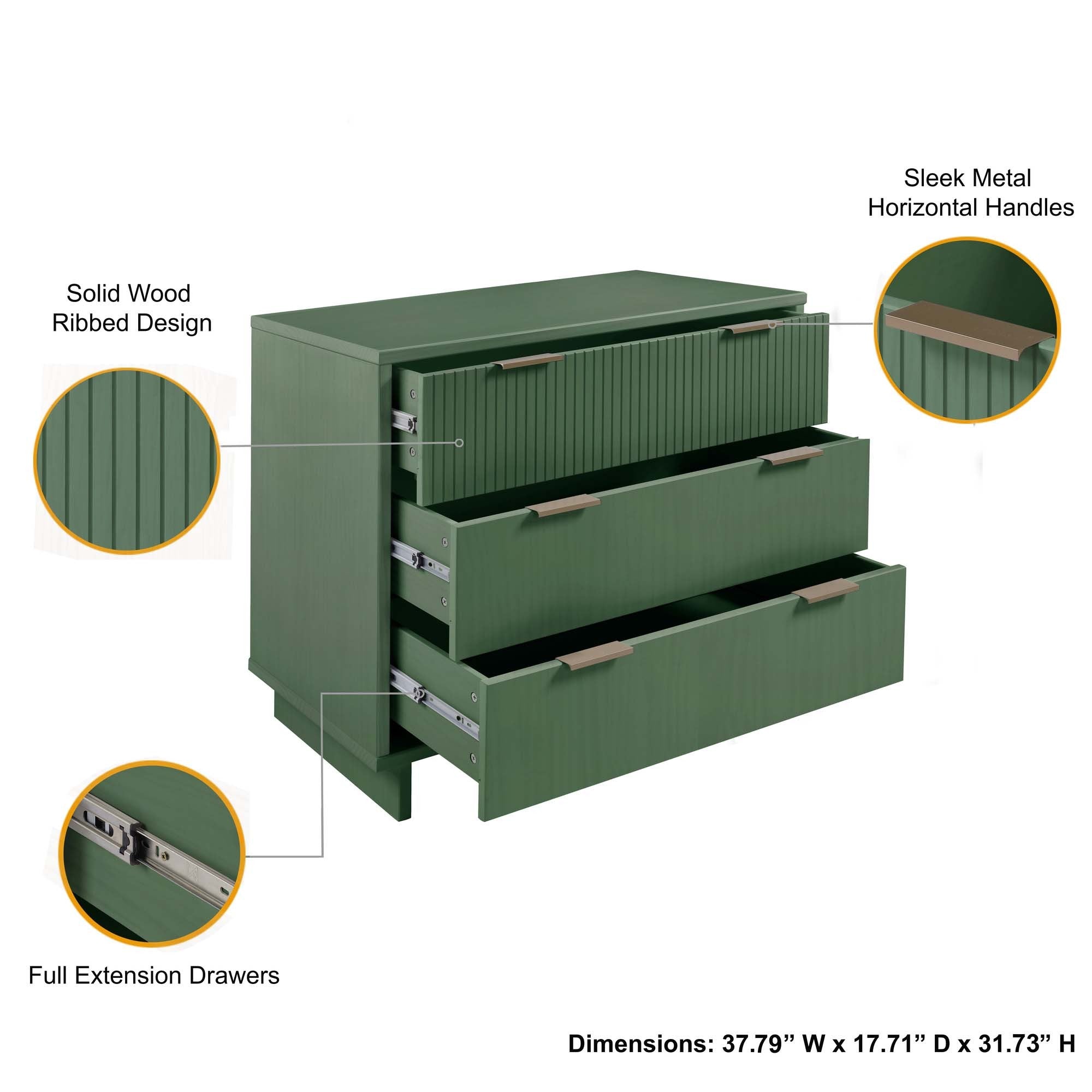 Granville 38" Standard Dresser in Sage Green