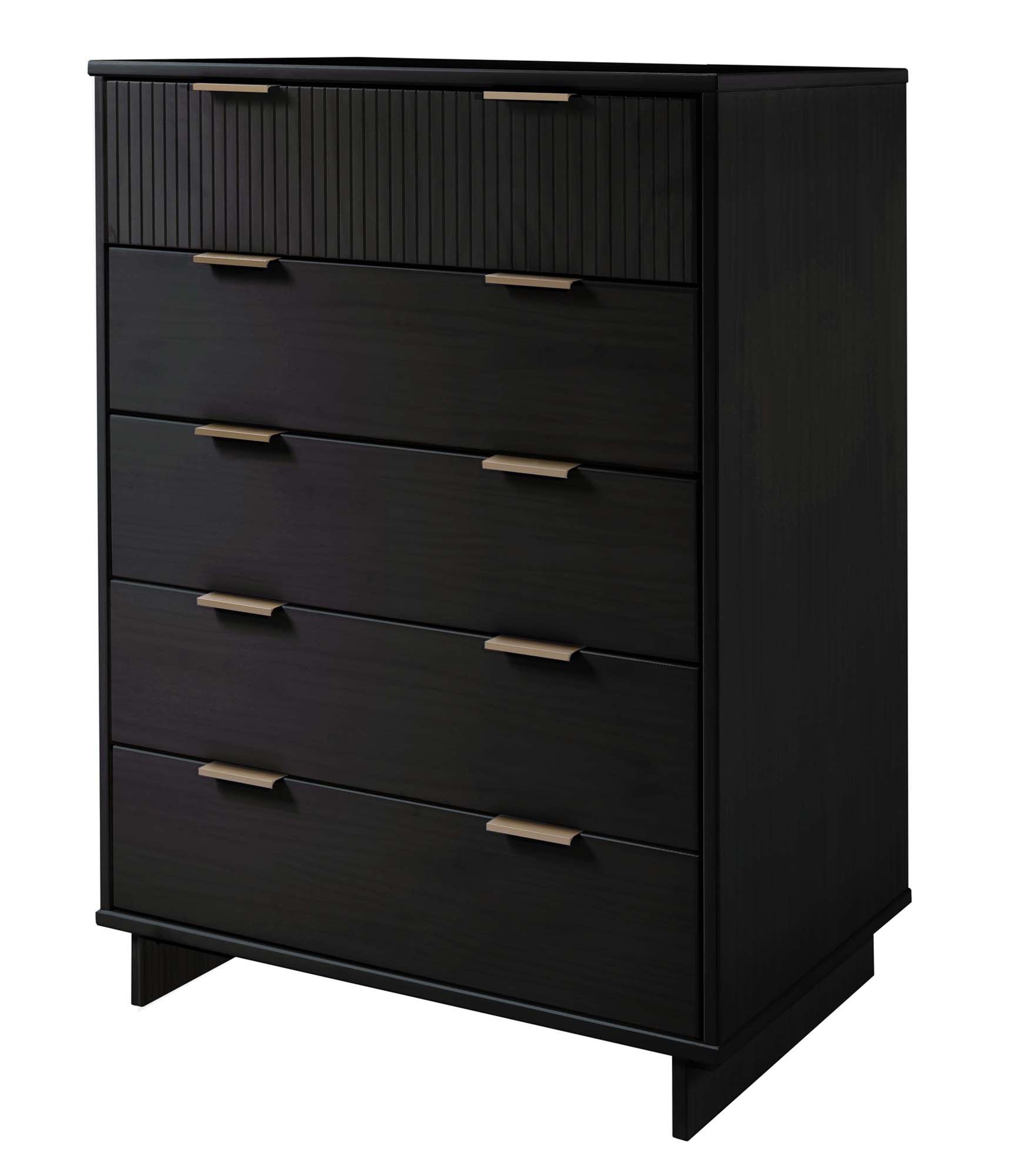 Granville 45" Modern Black Tall Dresser