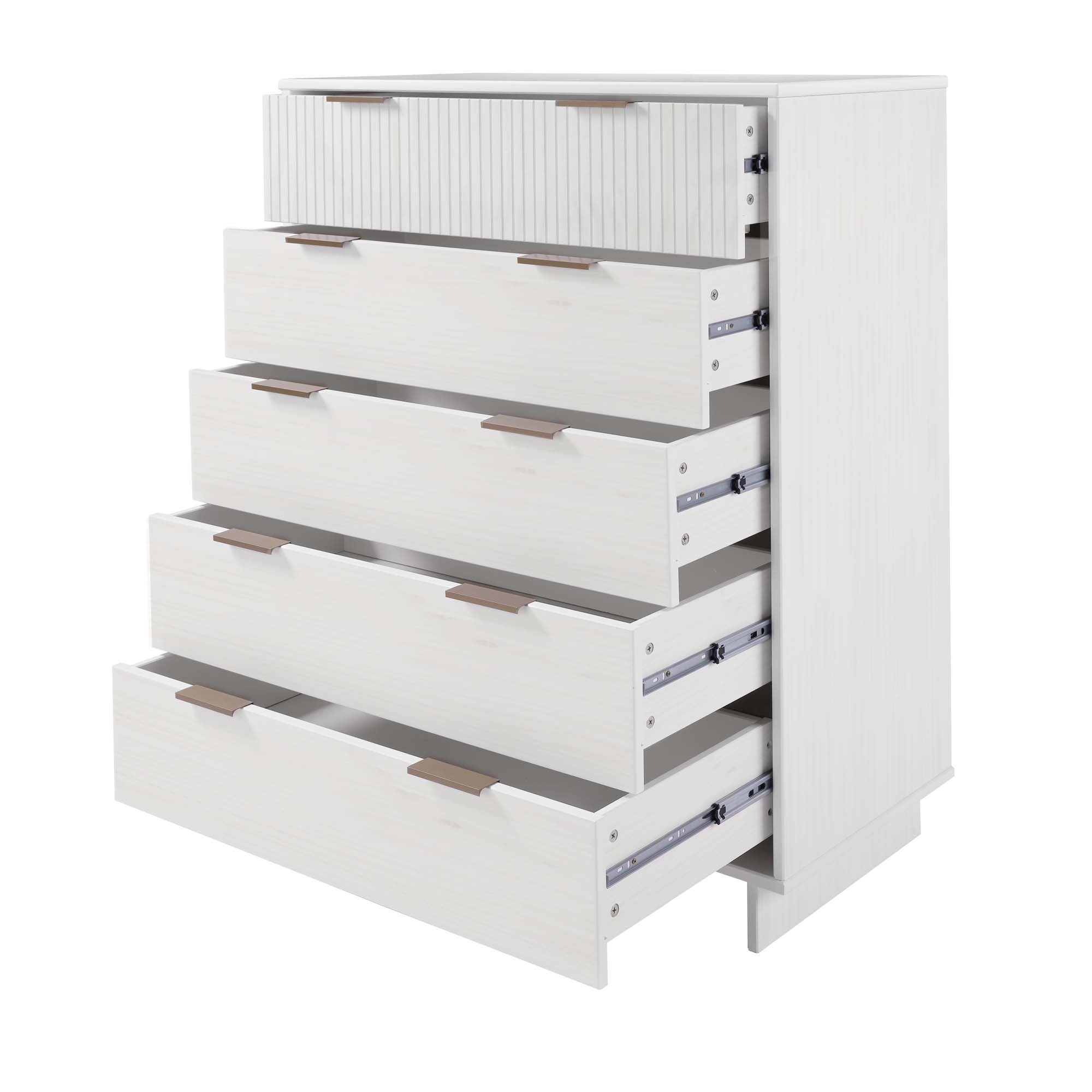 Granville 45" Modern White Tall Dresser