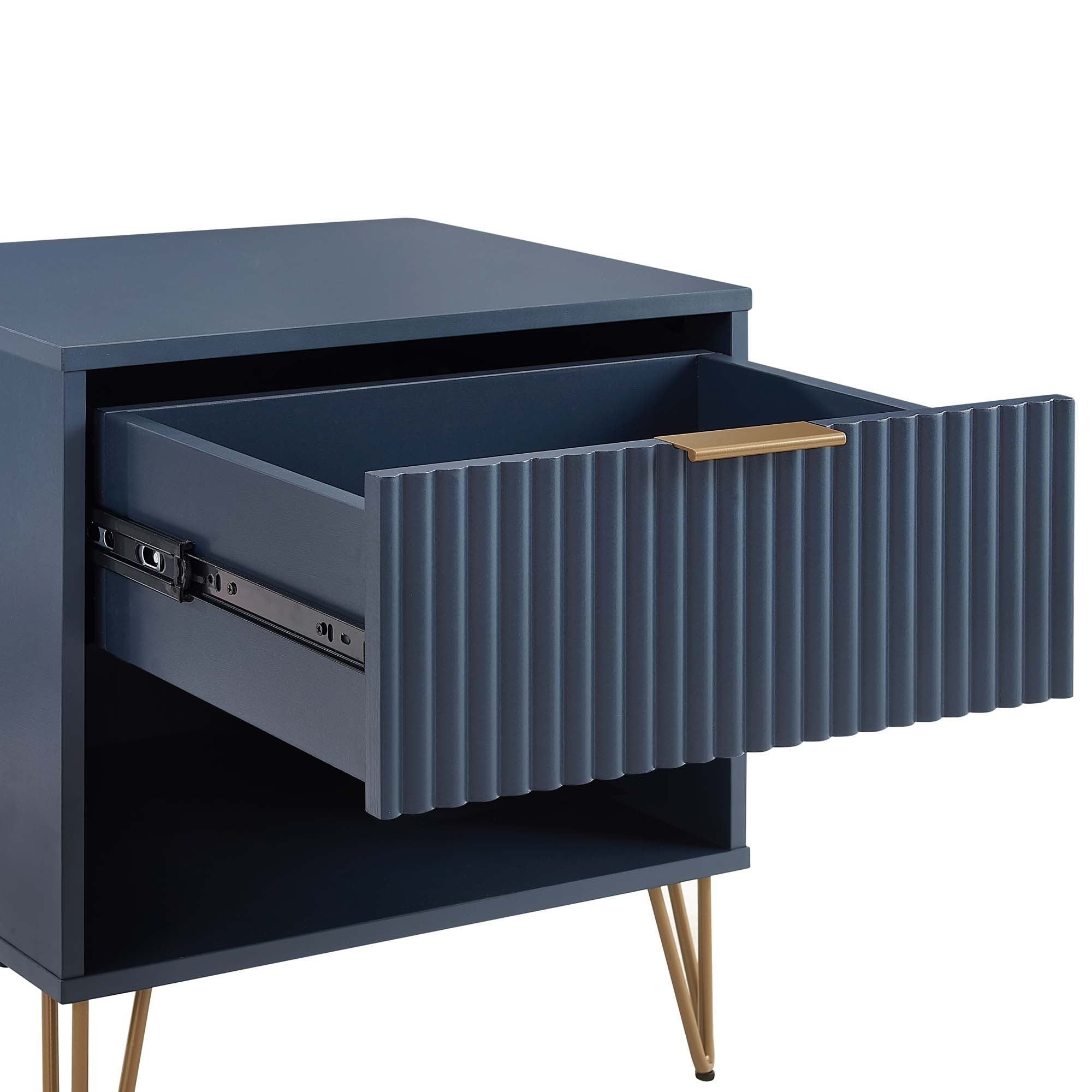 Granville Midnight Blue Nightstand 1.0