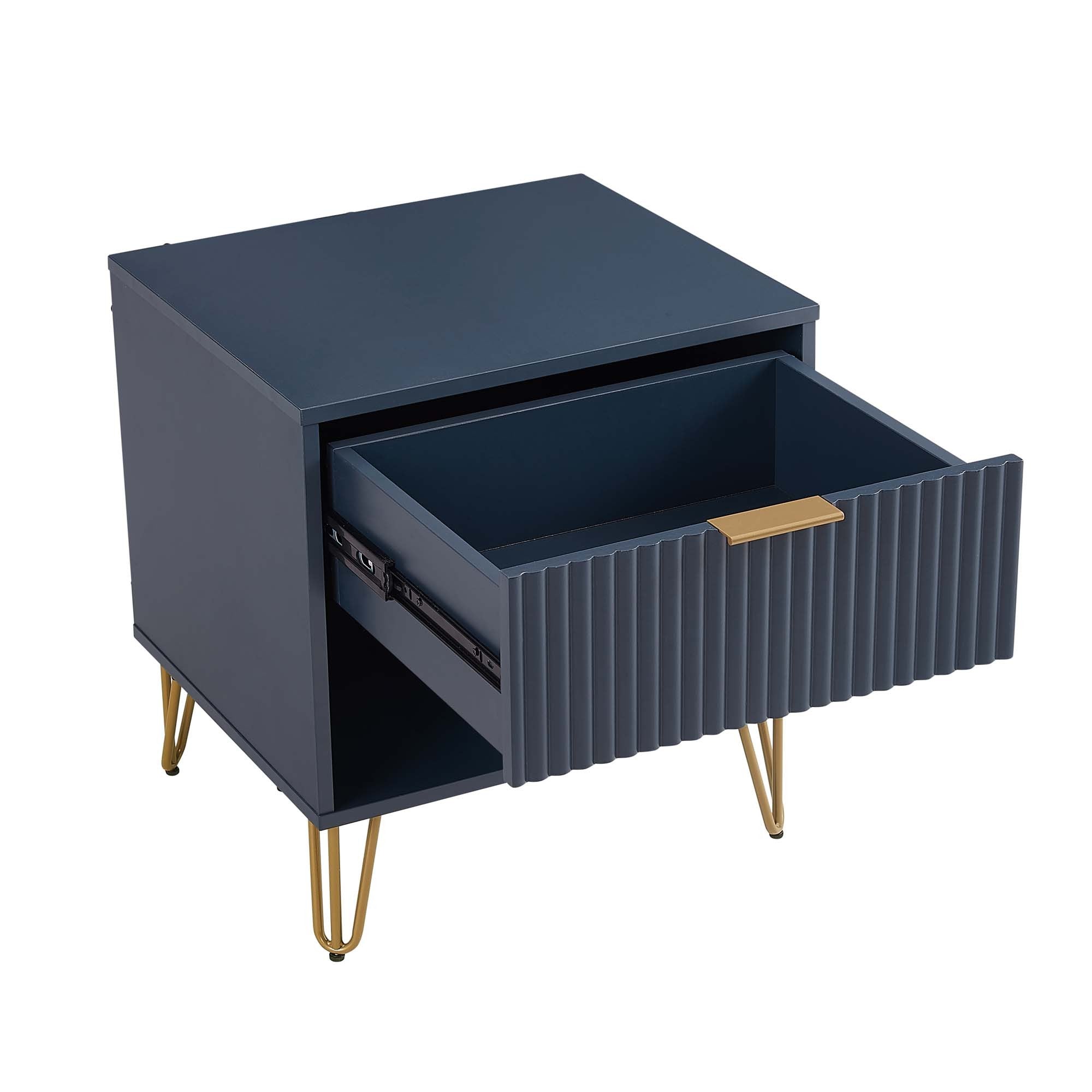 Granville Midnight Blue Nightstand 1.0