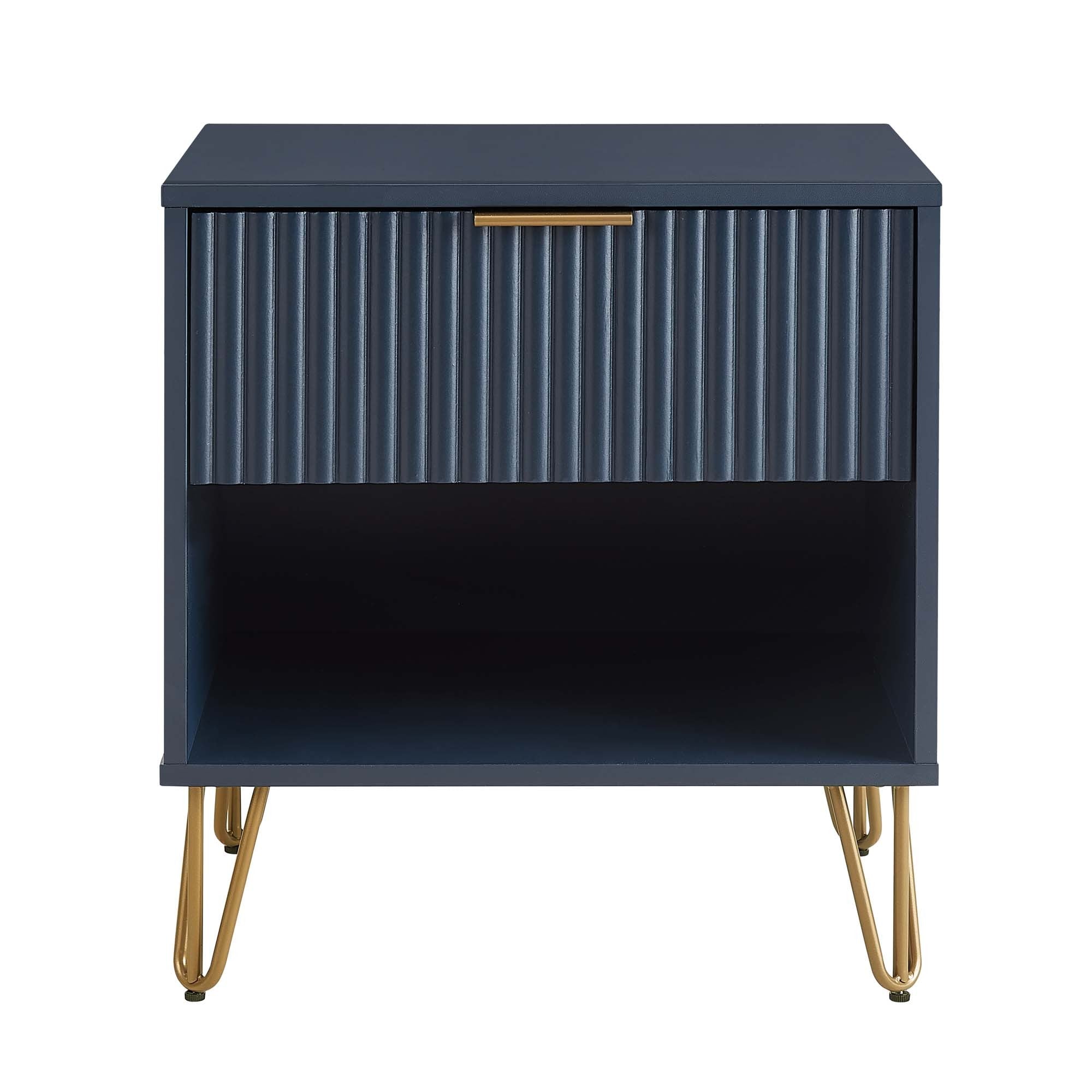 Granville Midnight Blue Nightstand 1.0
