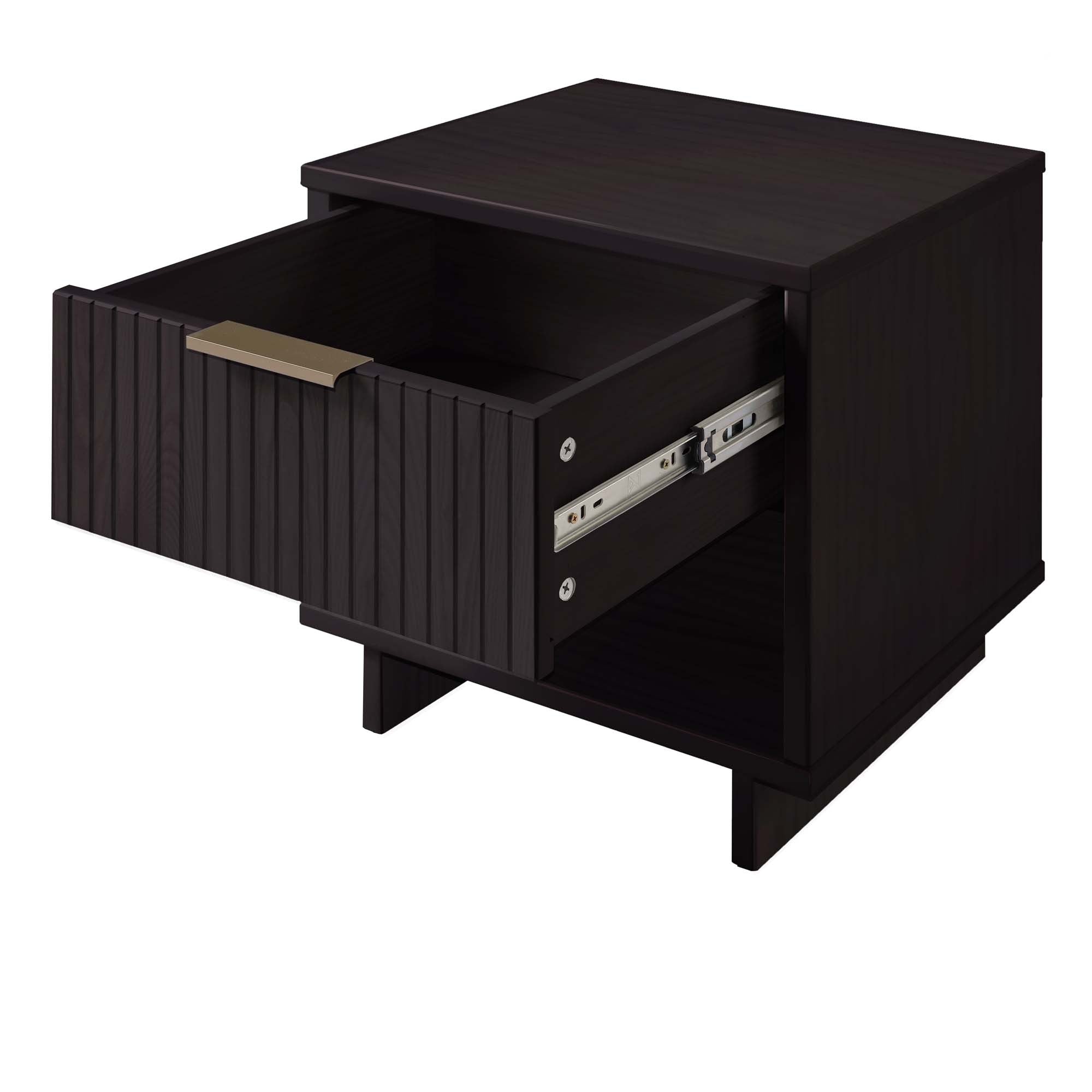 Granville 1.0 Modern Black Nightstand