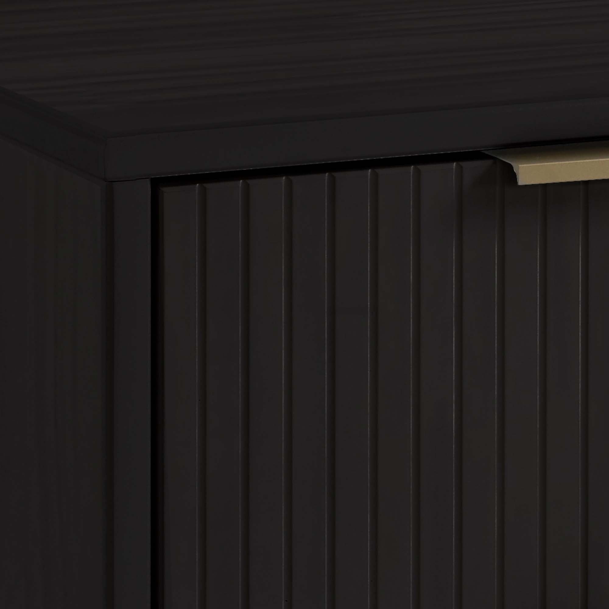 Granville Nightstand 2 Drawers - Black