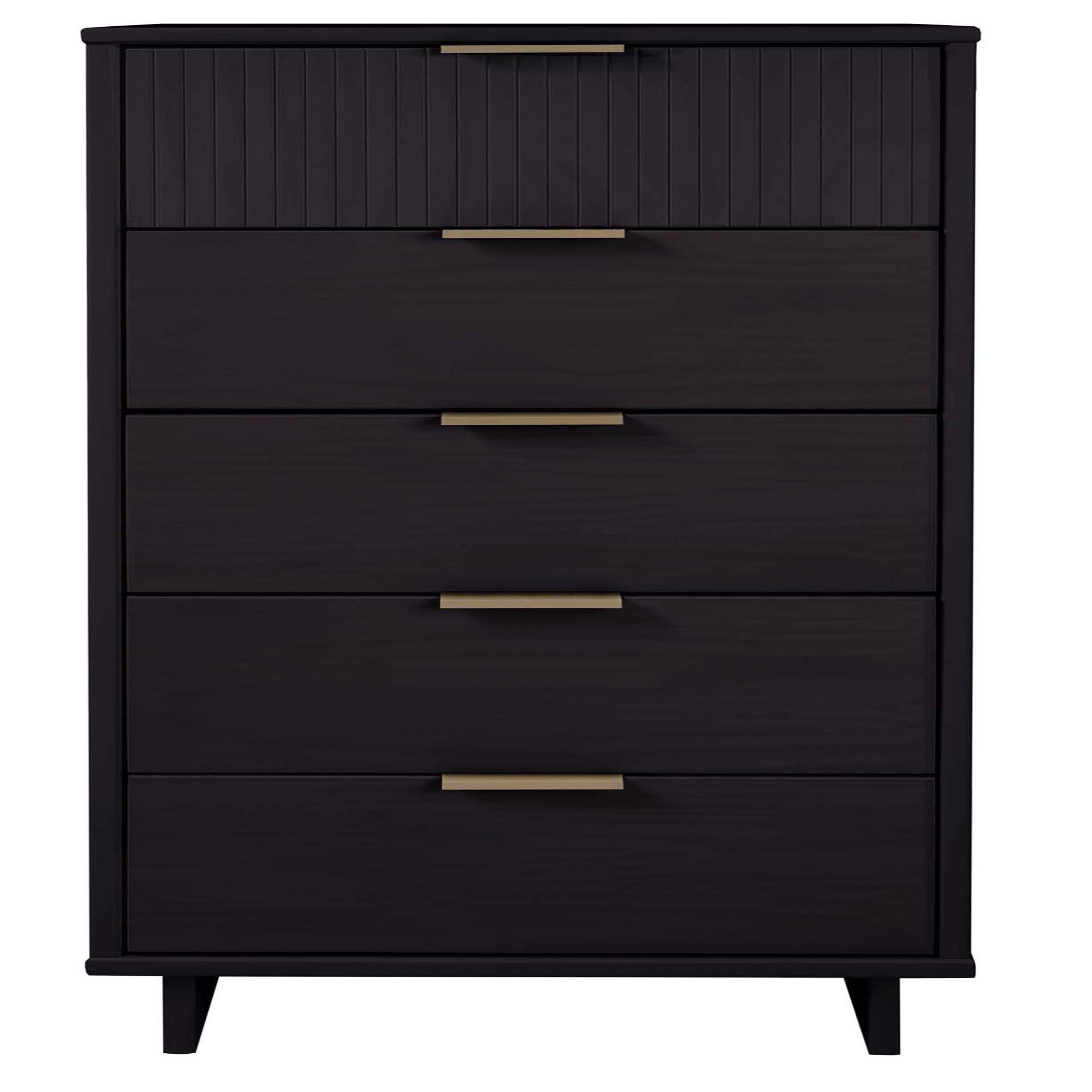 Granville Tall Narrow Black Dresser