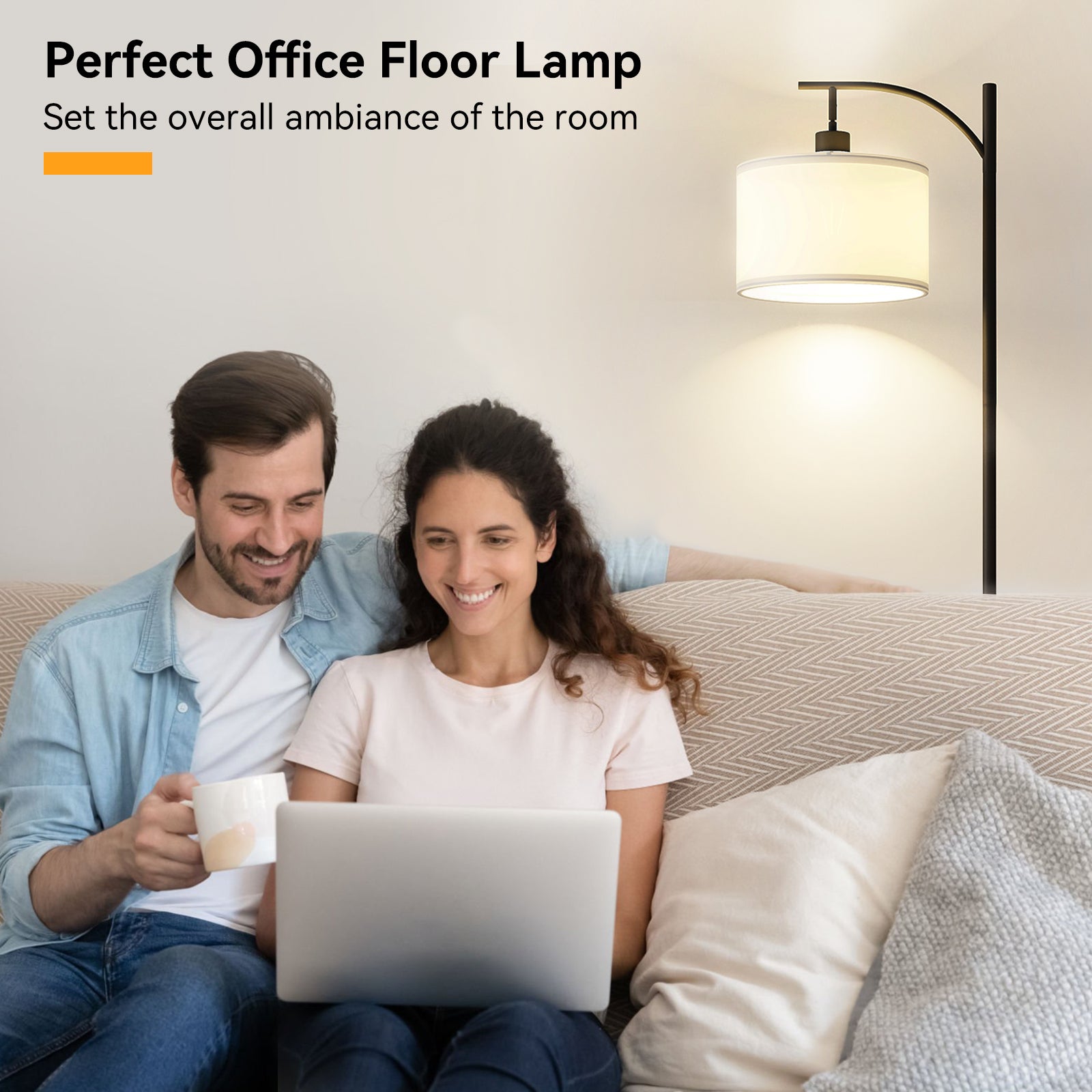Havalance 63' Metal Arched Floor Lamp With Pedal Switch