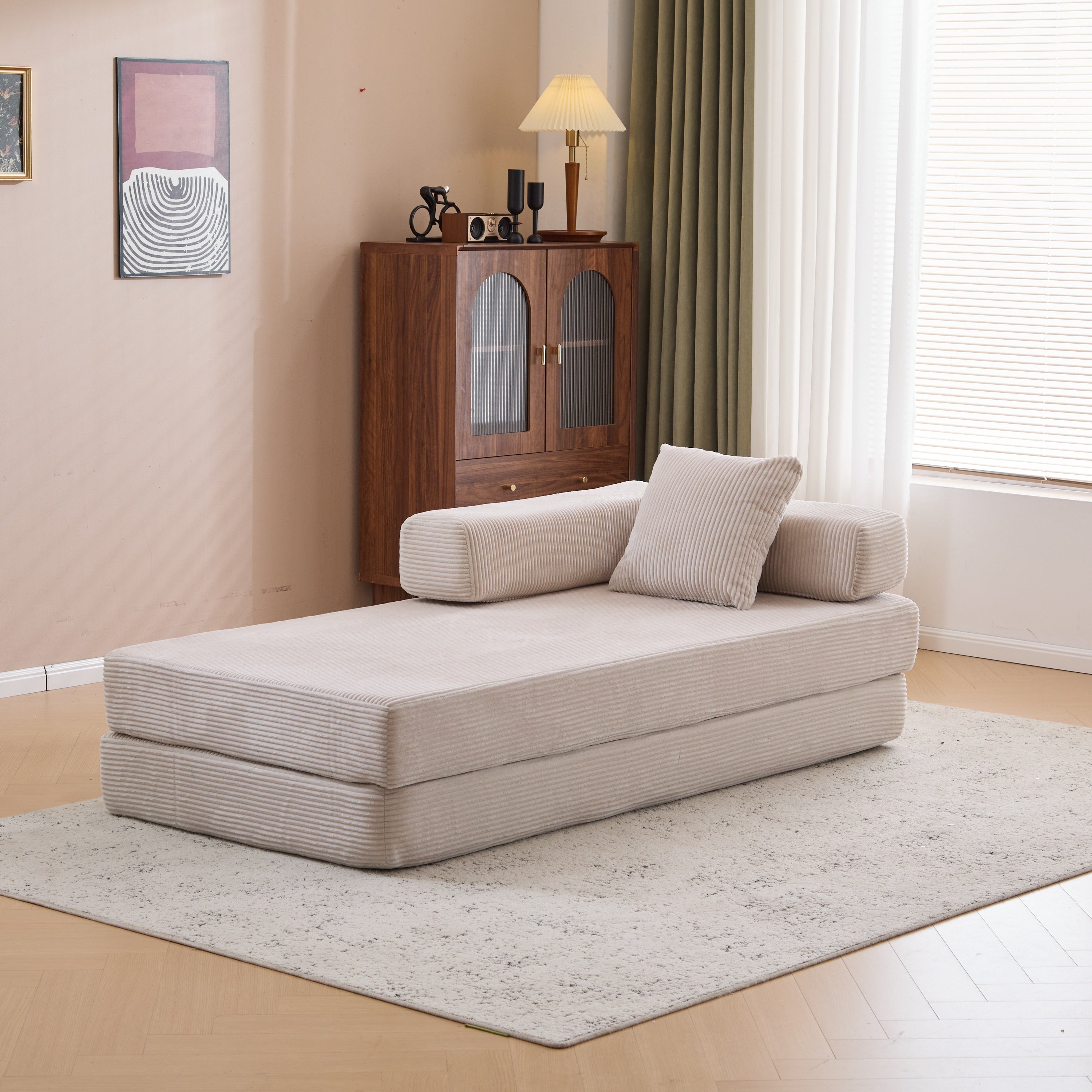 Herman Floor Couch-Compression Sofa-Convertible Floor Sofa Bed-Futon Couch Lounge