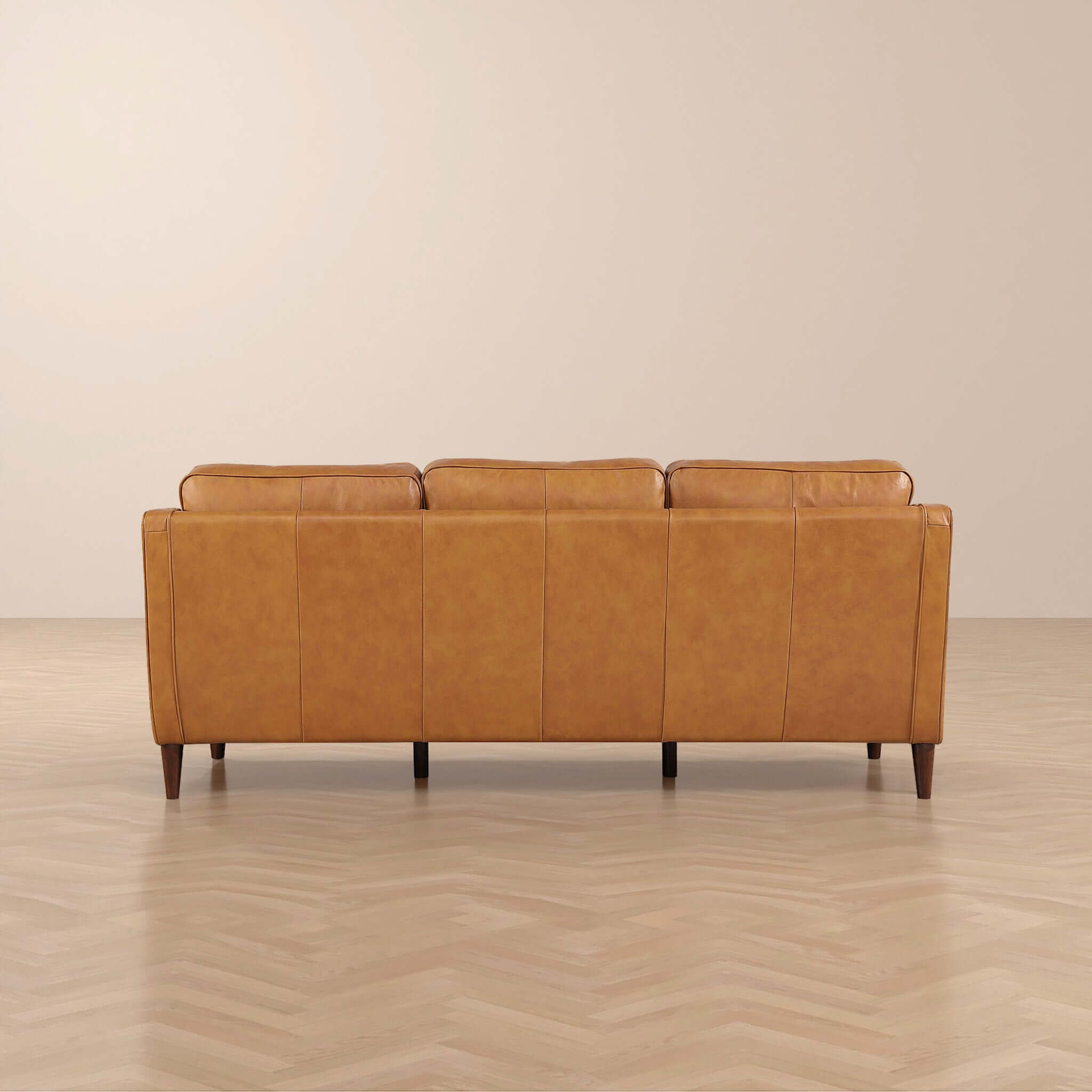 Hicks Modern Leather Sofa