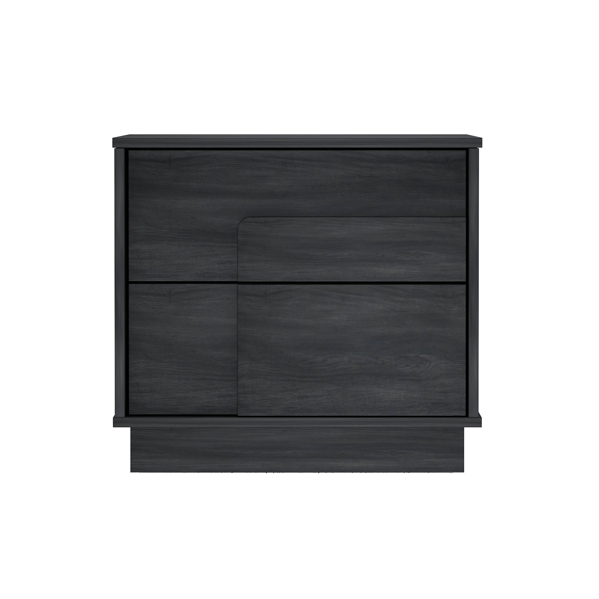 Horizon Charcoal Gray Nightstand