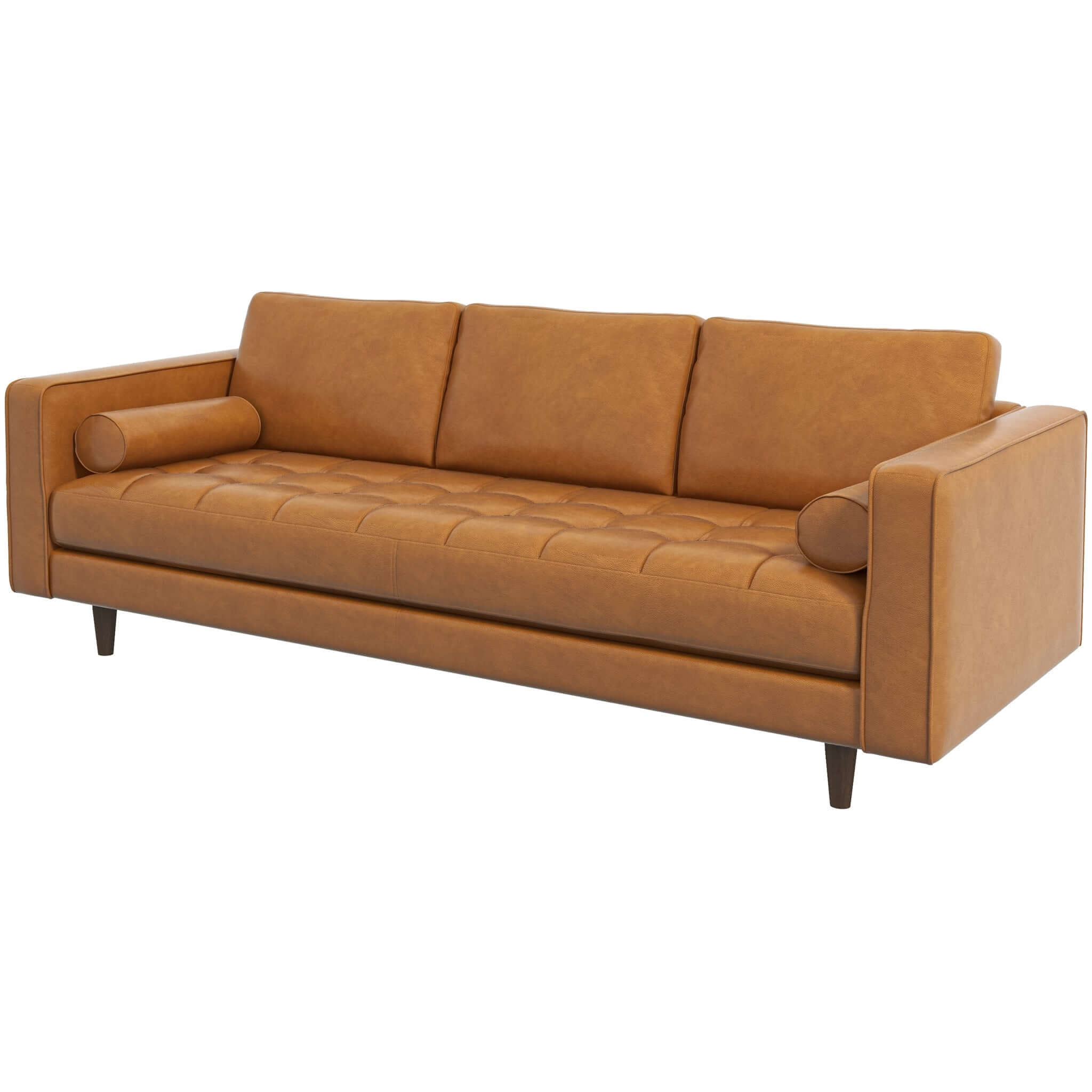 Hoxton Tan Leather Sofa