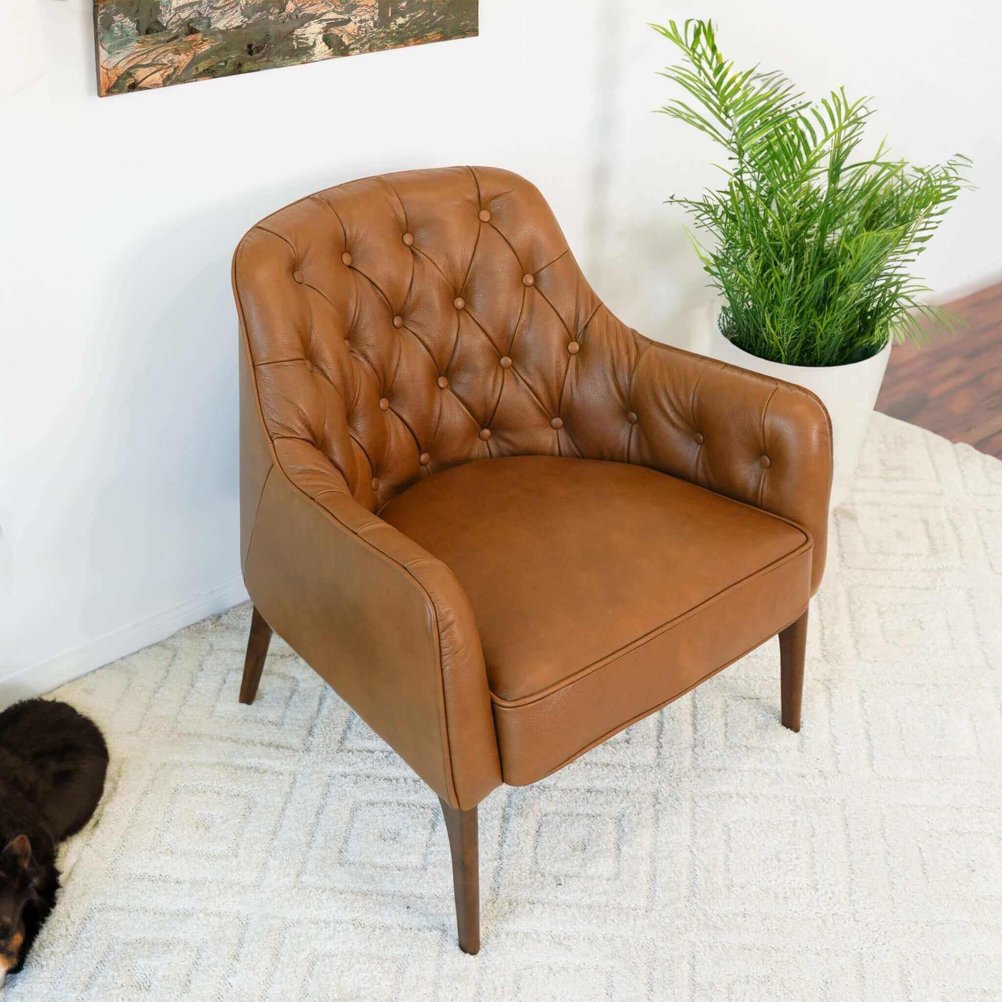 Harvel Leather Lounge Chair