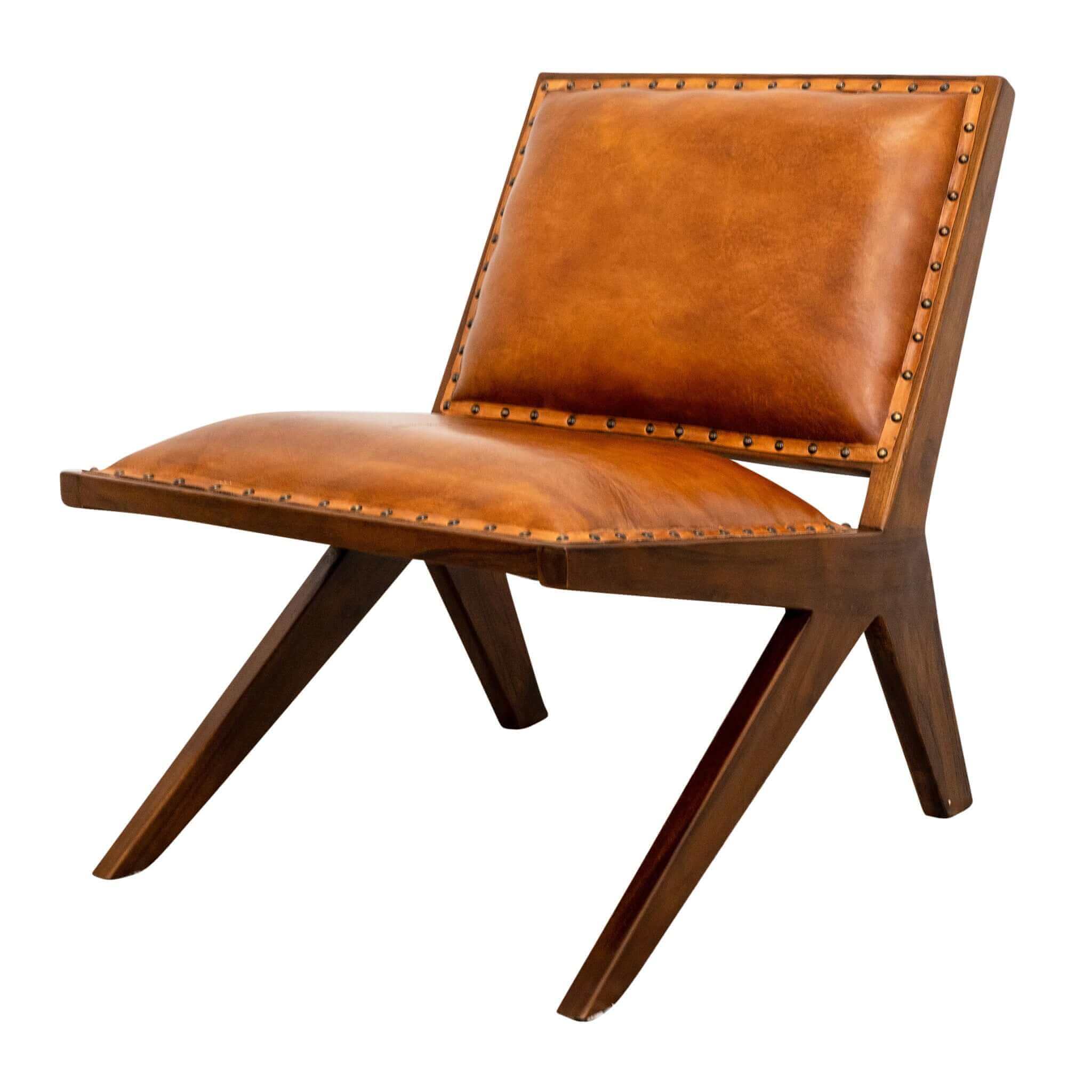 James Leather Lounge Chair