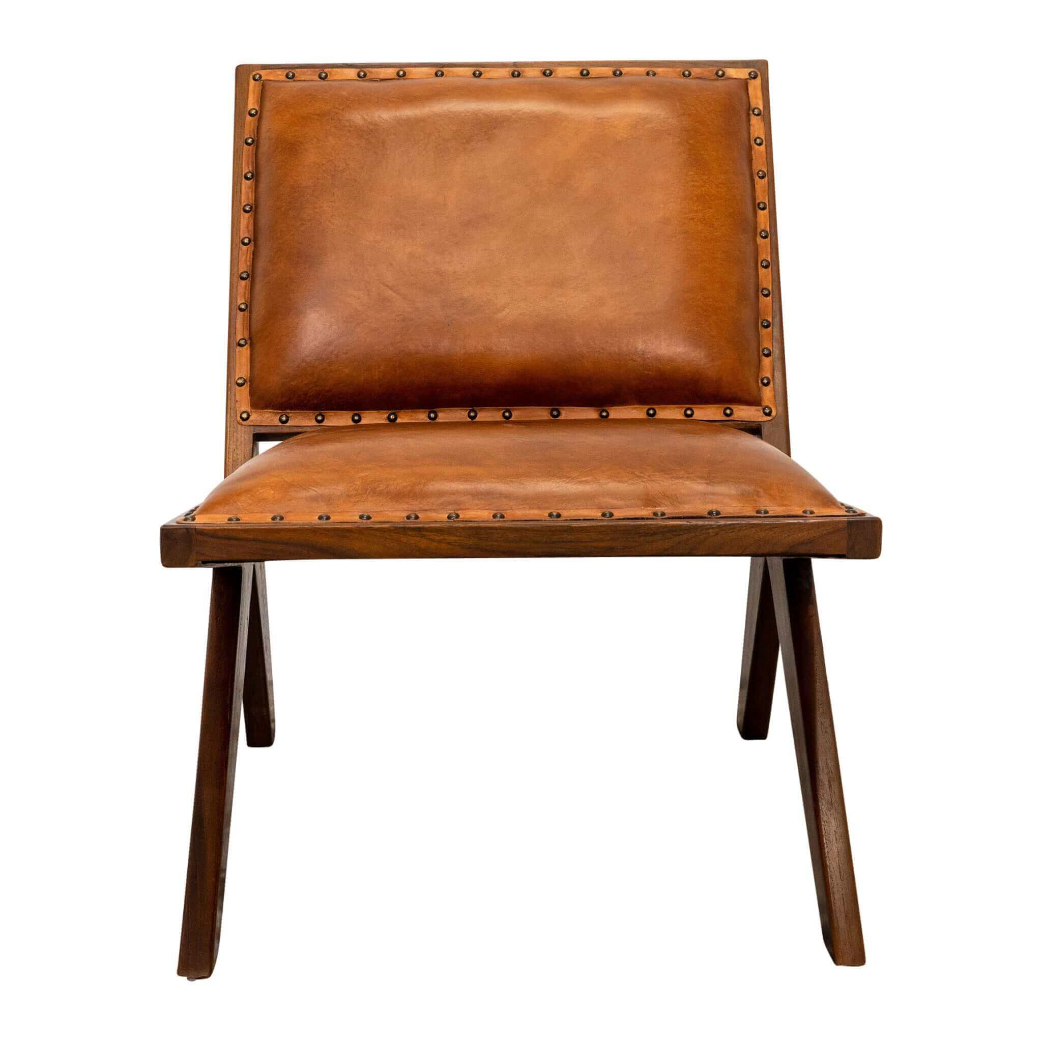 James Leather Lounge Chair