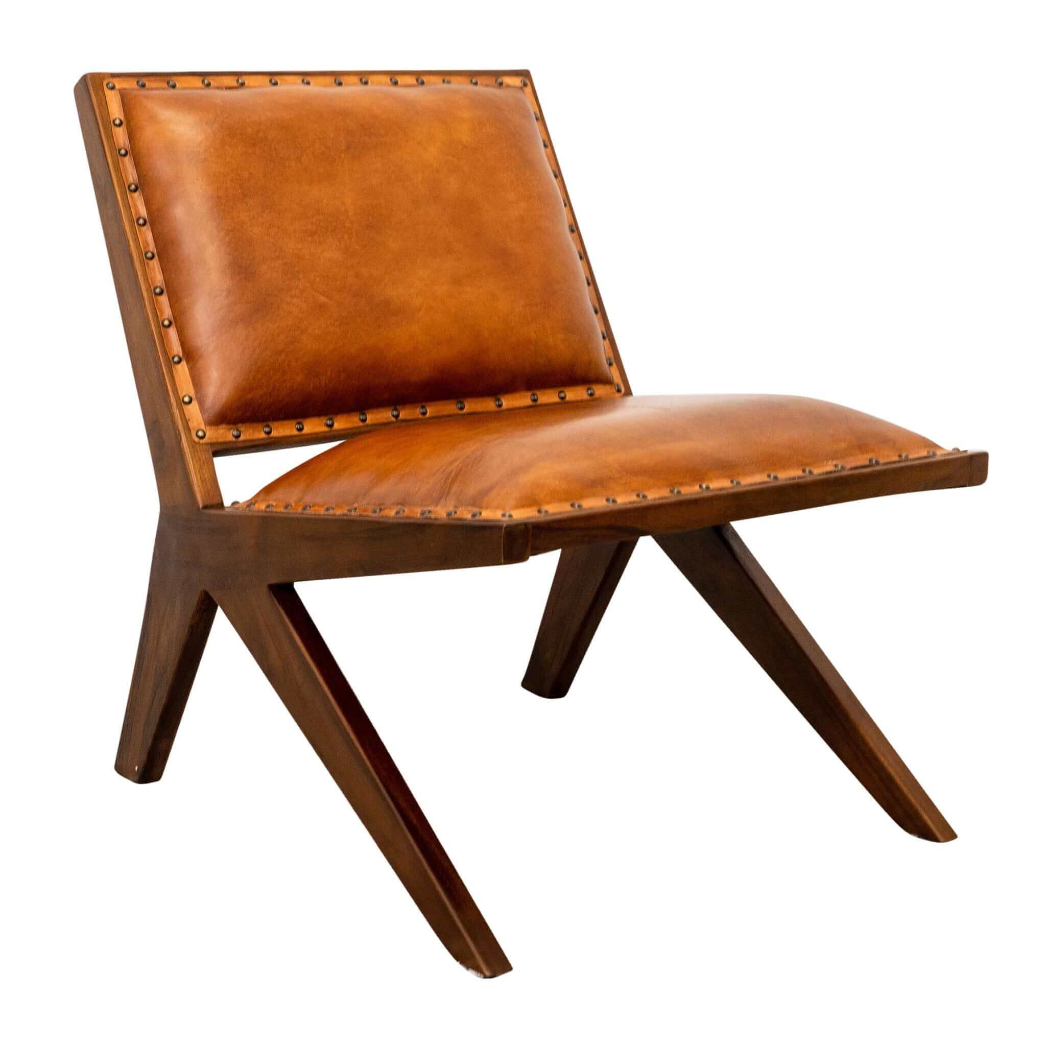 James Leather Lounge Chair