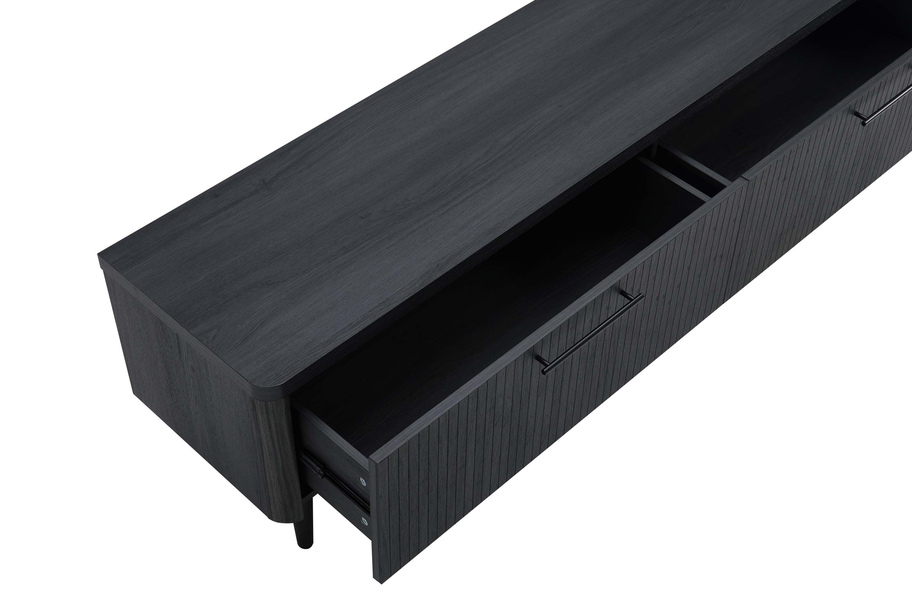 Jodie TV Stand in Charcoal Grey