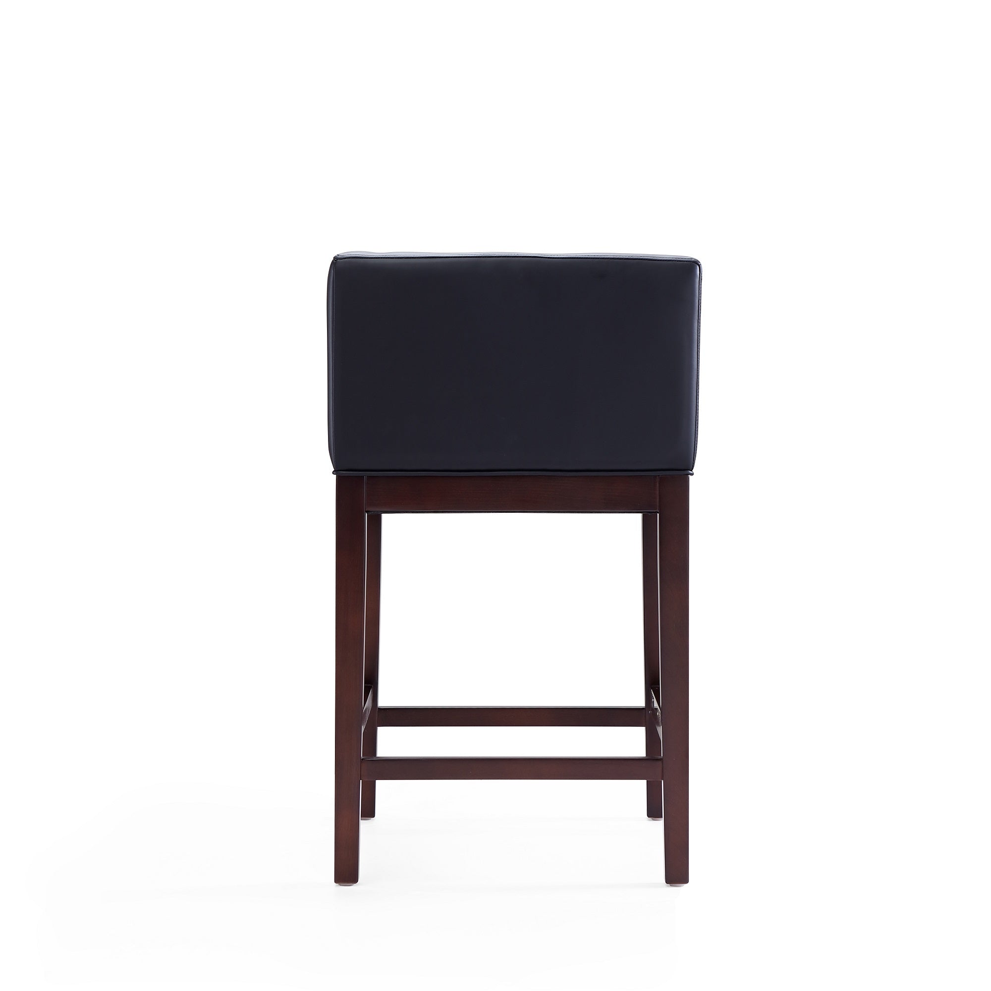 Kingsley Counter Stool with Backrest - Black