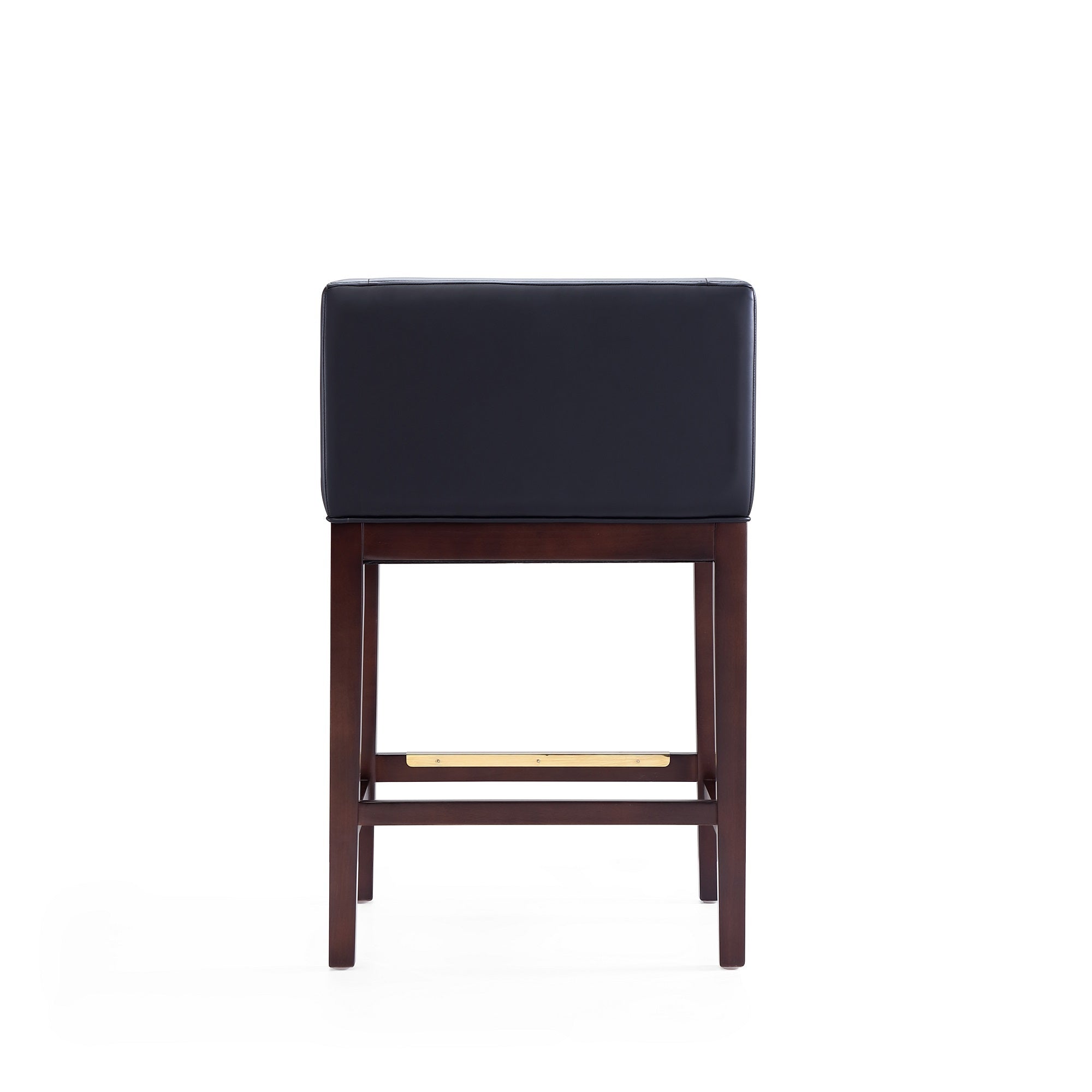 Kingsley Counter Stool with Backrest - Black