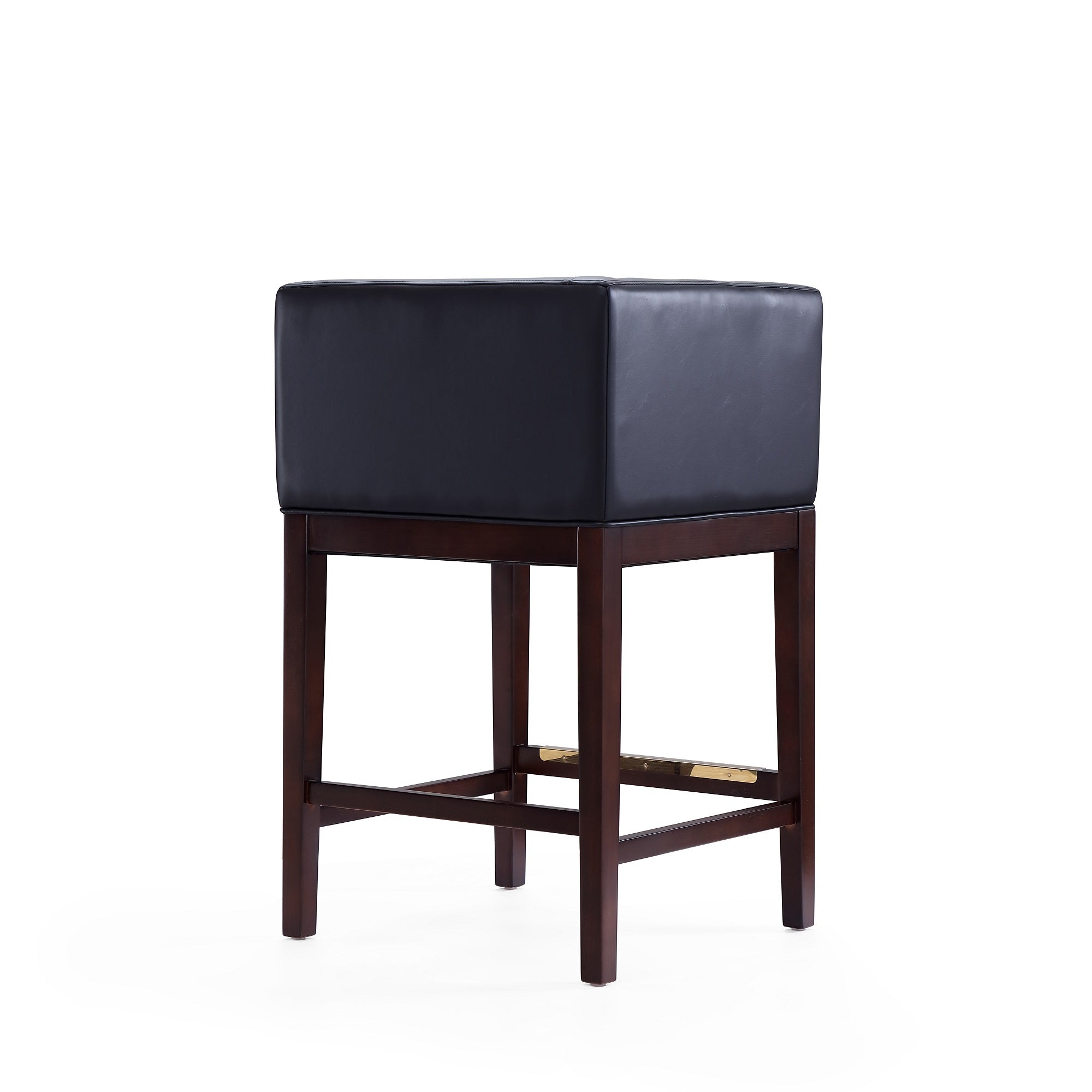 Kingsley Counter Stool with Backrest - Black
