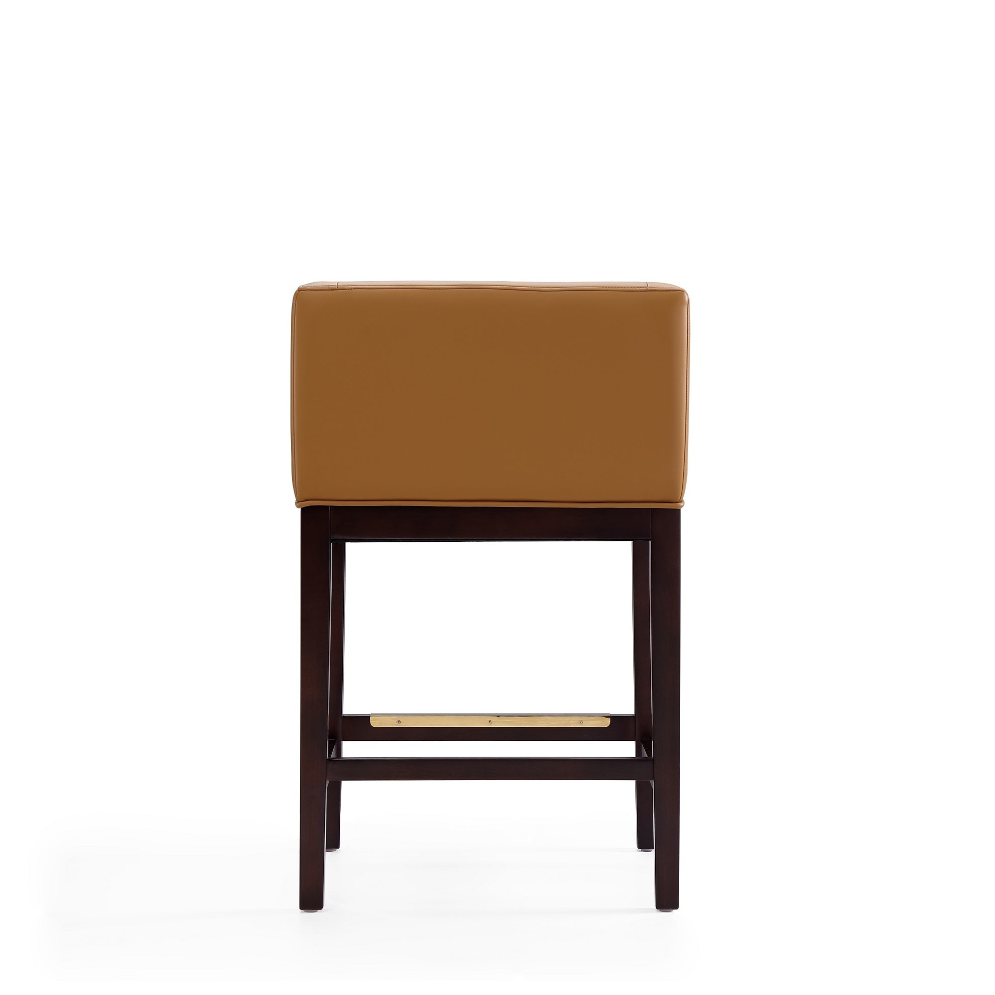 Kingsley Counter Stool with Backrest - Camel
