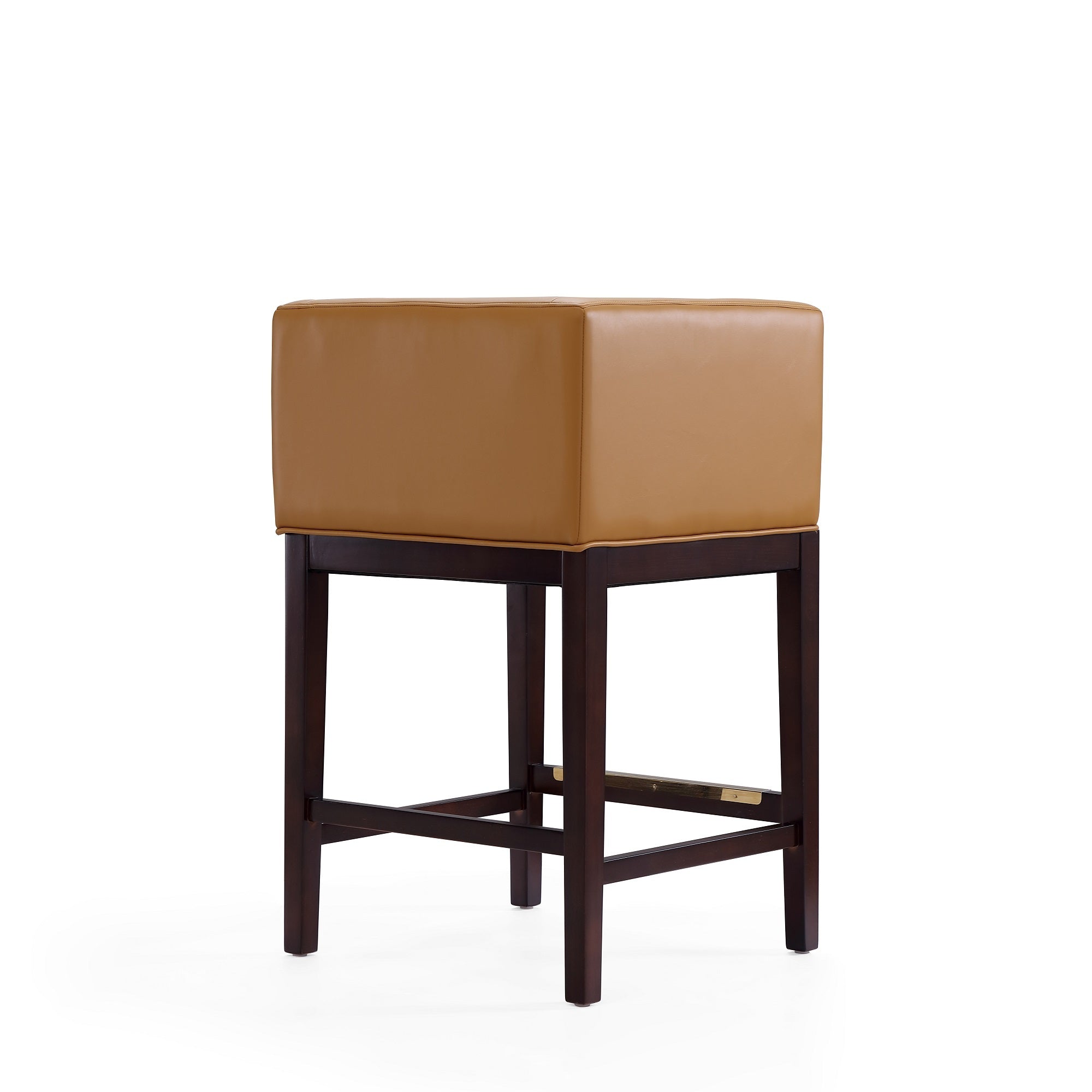 Kingsley Counter Stool with Backrest - Camel