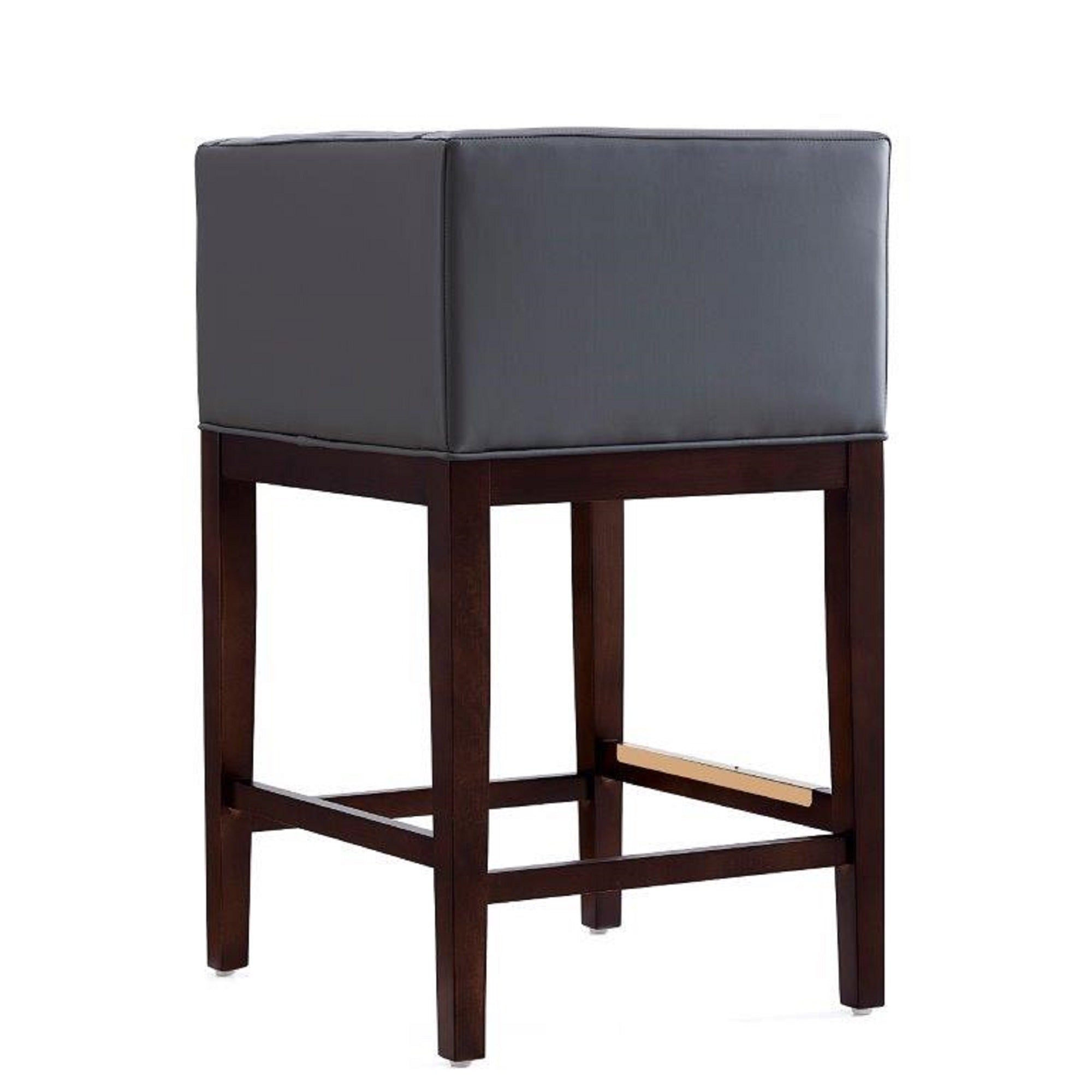Kingsley Counter Stool with Backrest - Gray