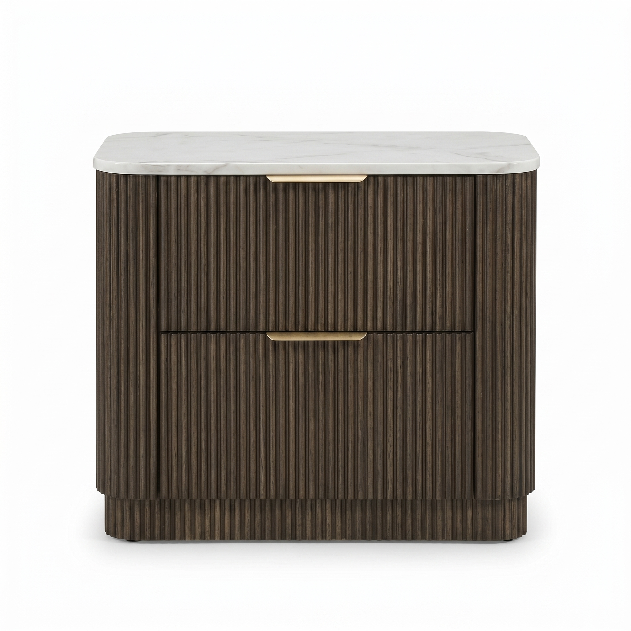 Lantrisant Contemporary Dark Walnut Nightstand by Furniture of America
