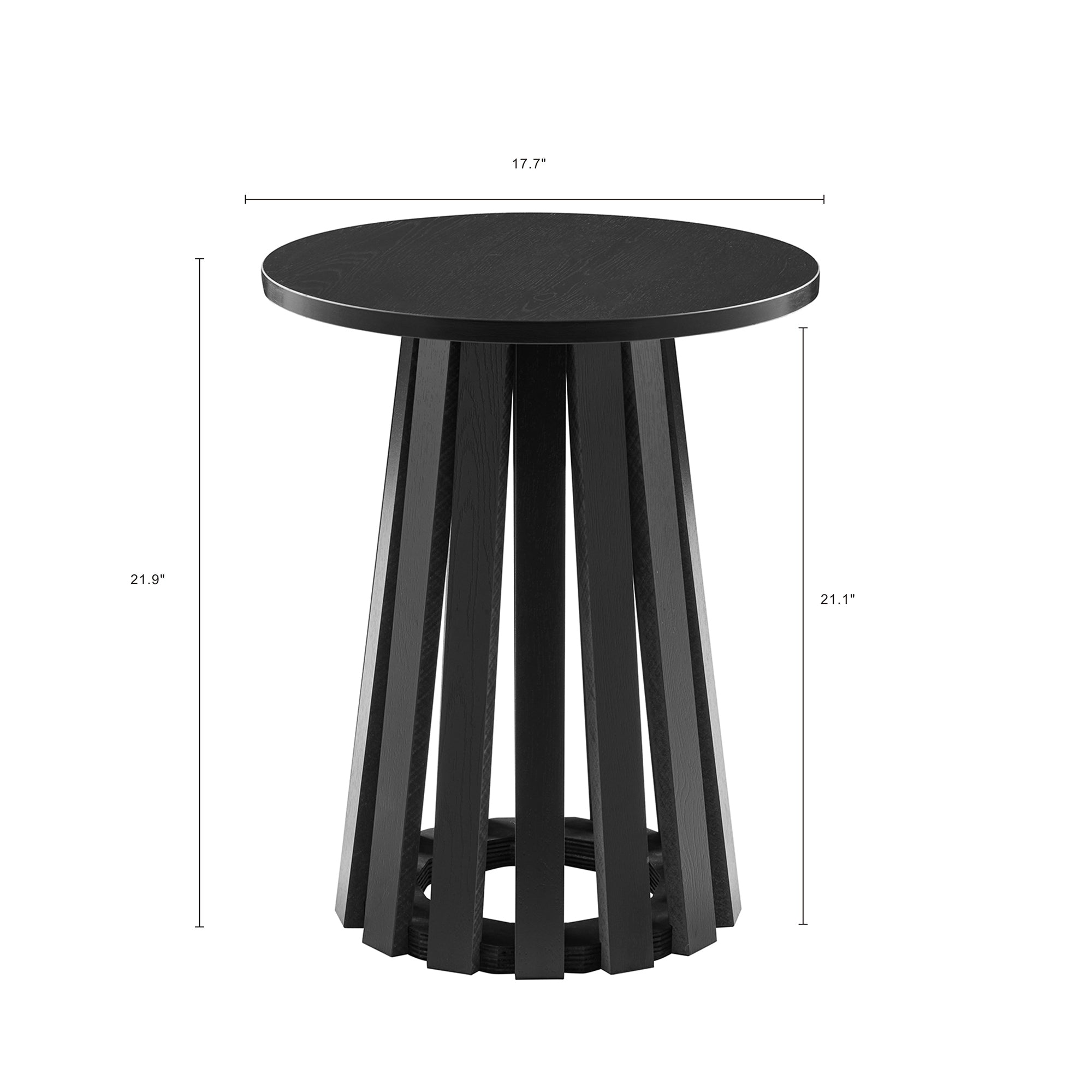 Layla End Table in Black - Set of 2