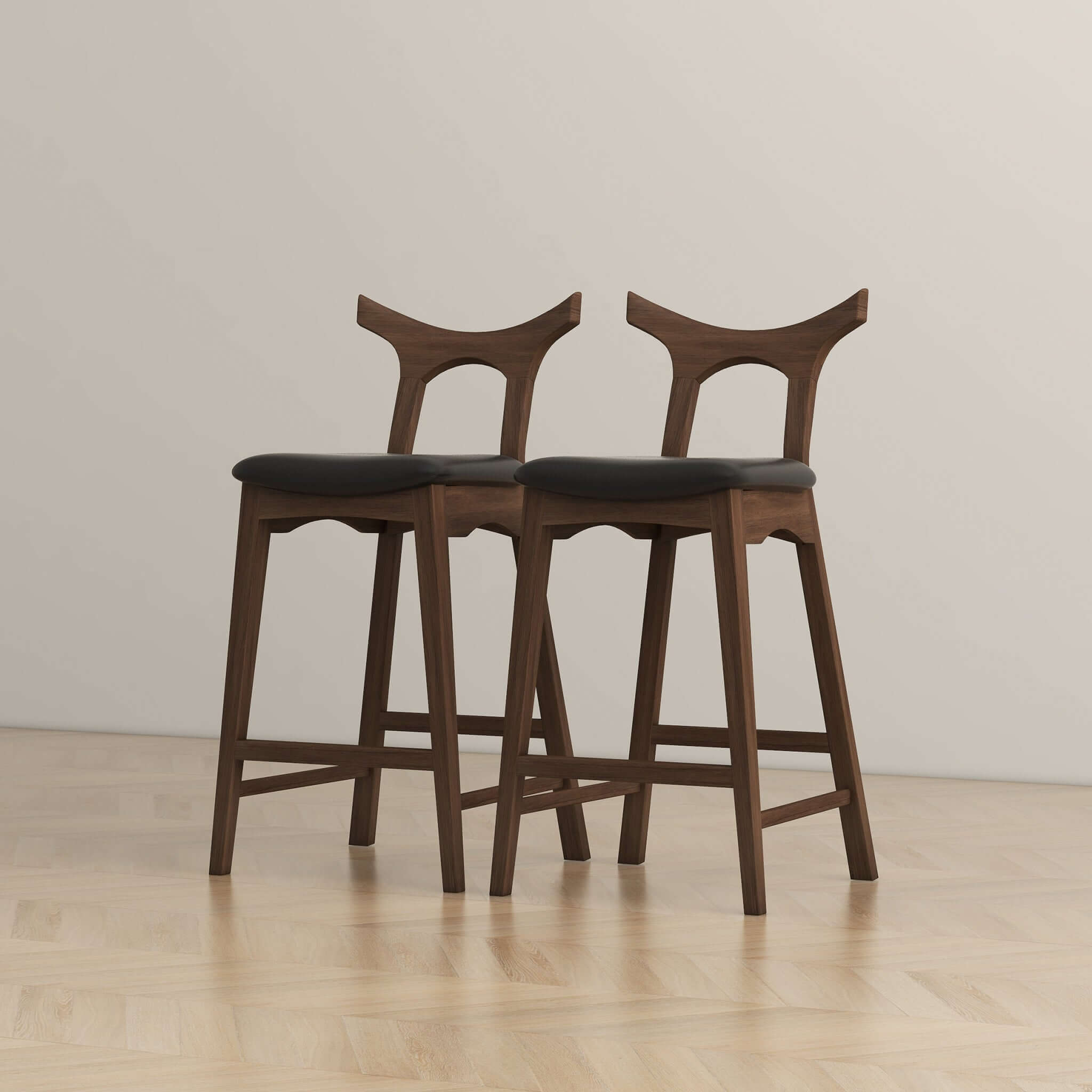 Nosh Leather Bar Stool