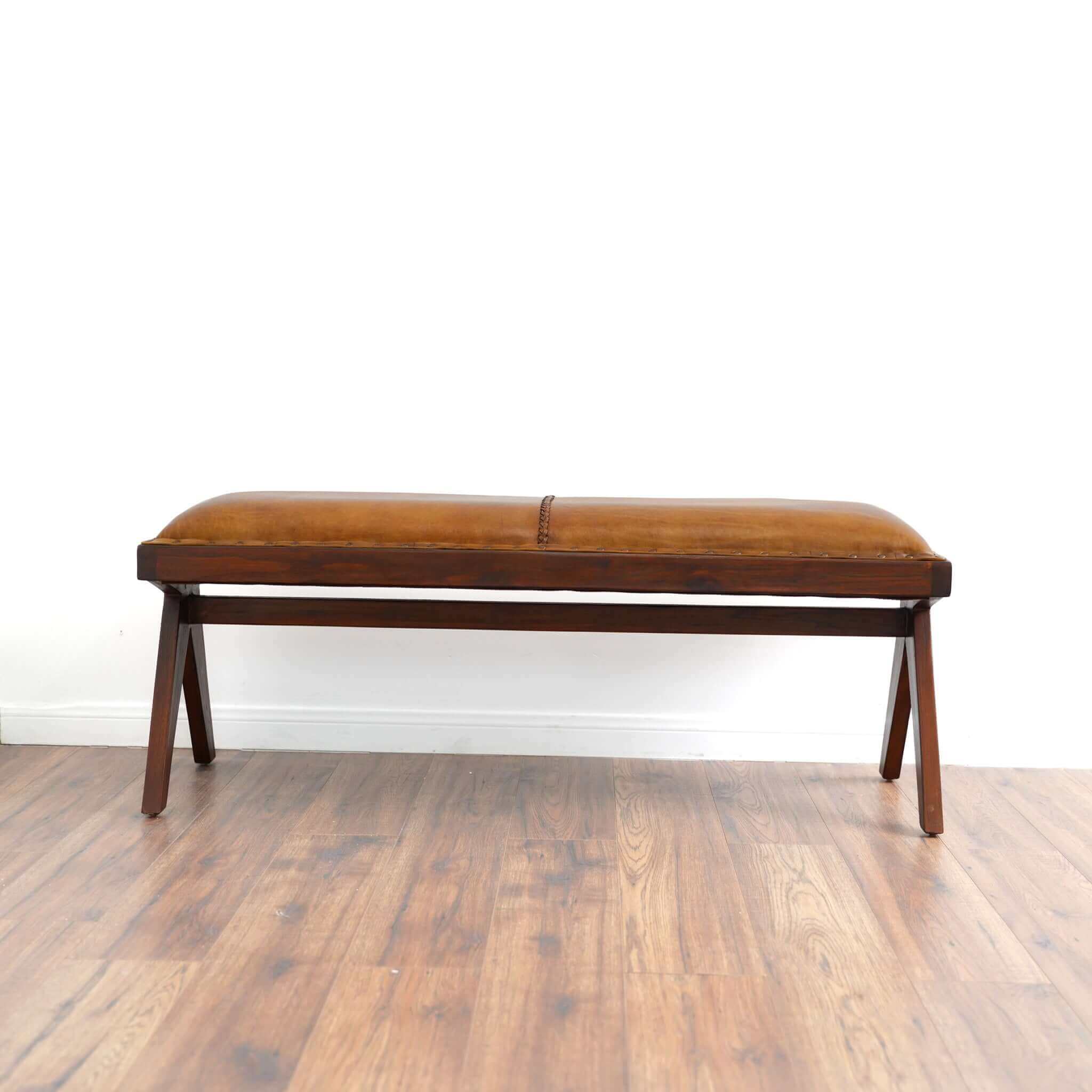 Folio Leather Bench