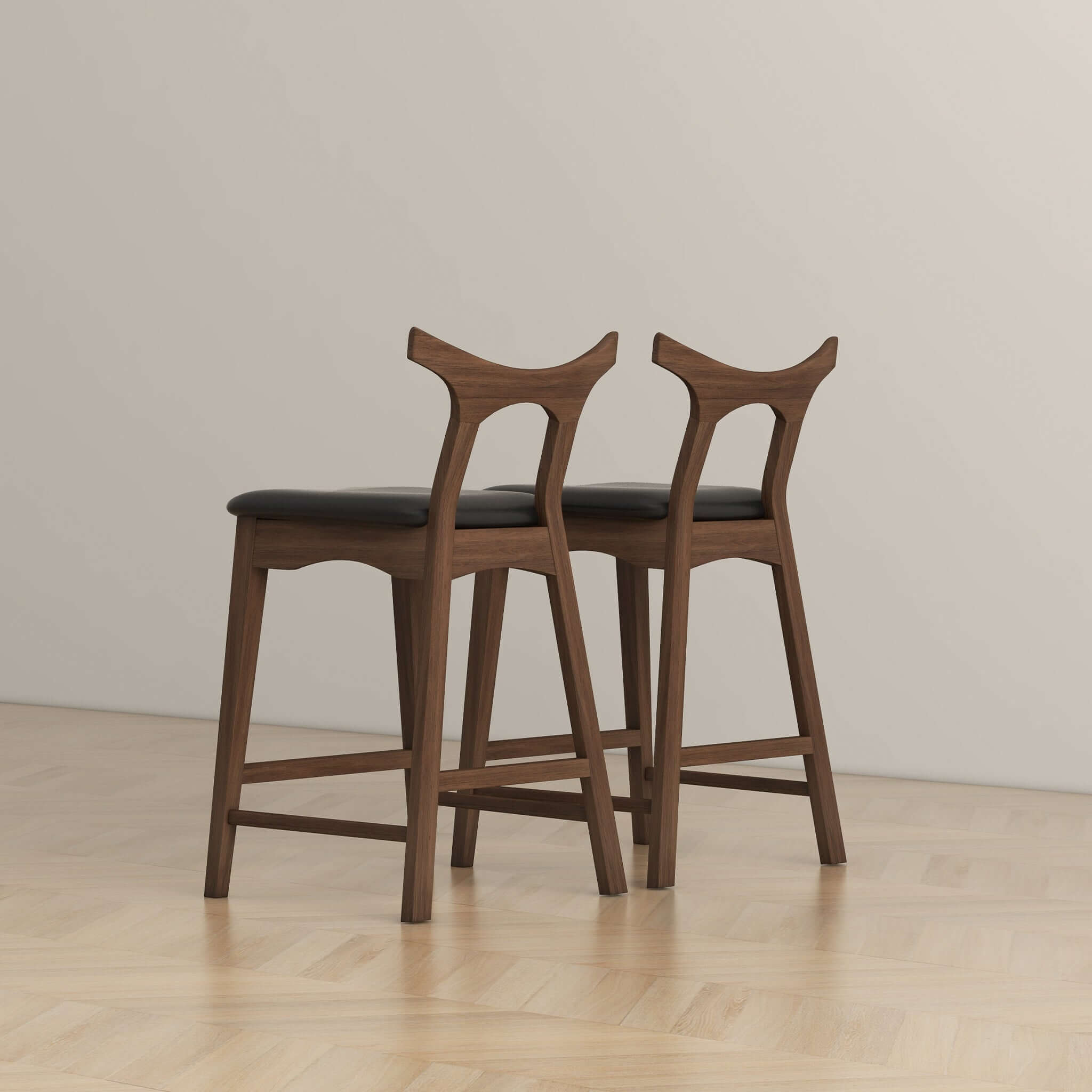 Nosh Leather Counter Chair